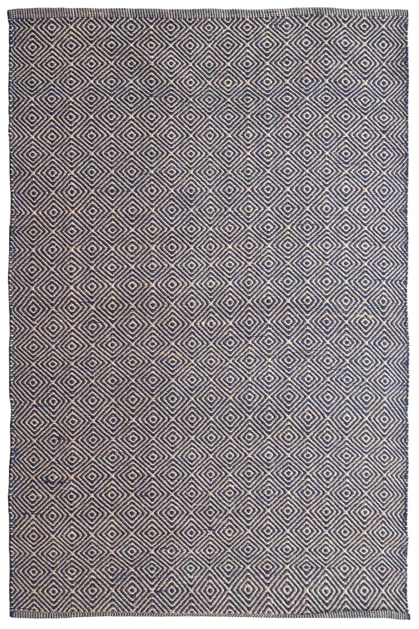 Teppich Atlas Blau – 50% Jute, 50% Baumwolle