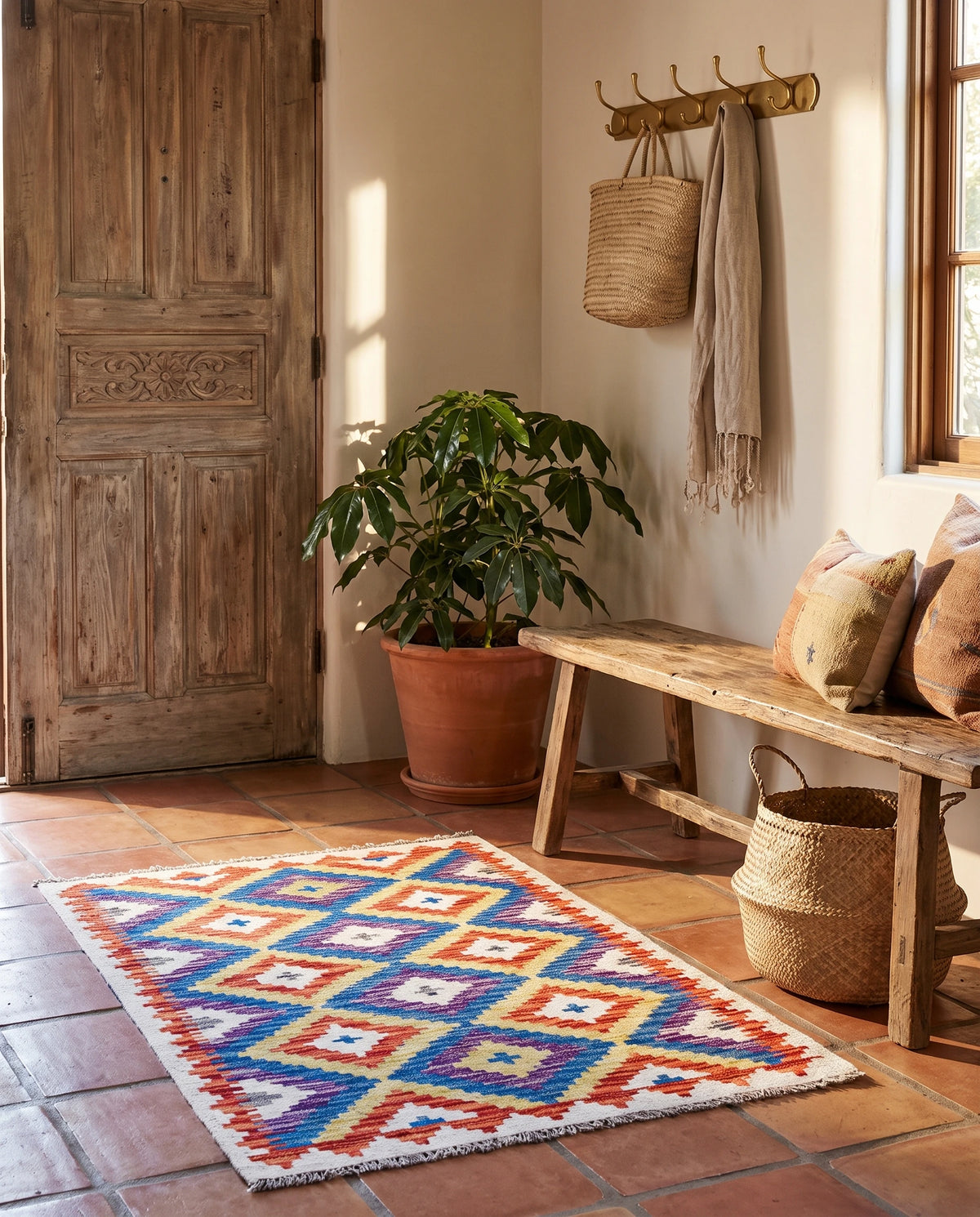 Alfombra Kilim Mai Mai 100% Lana - 80x120cm