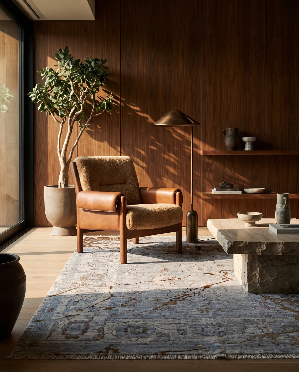 Alfombra Lux Turco Brown Terra -  de Salón