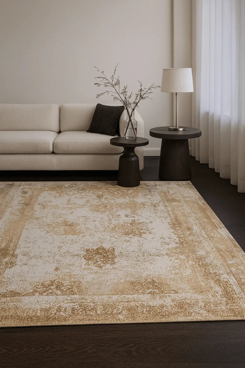 Vintage Grey/black Carpet