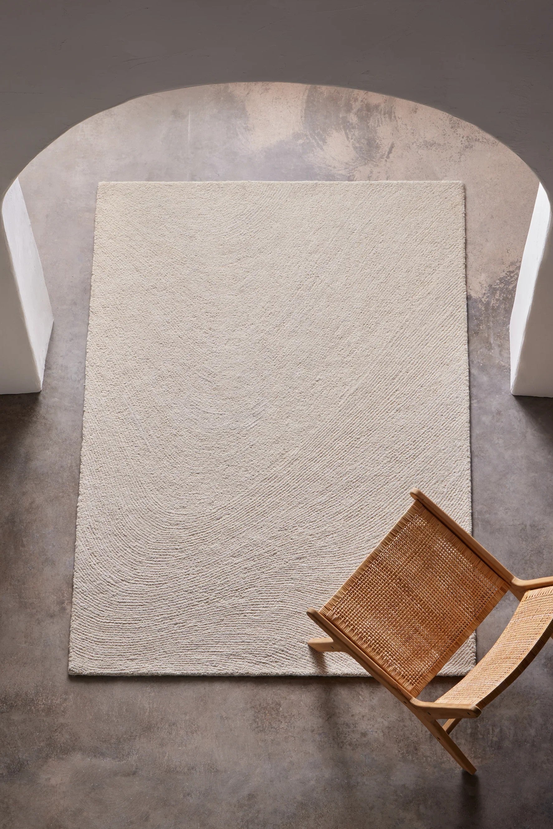 Alfombra Orma - Moderna de Salón Blanca