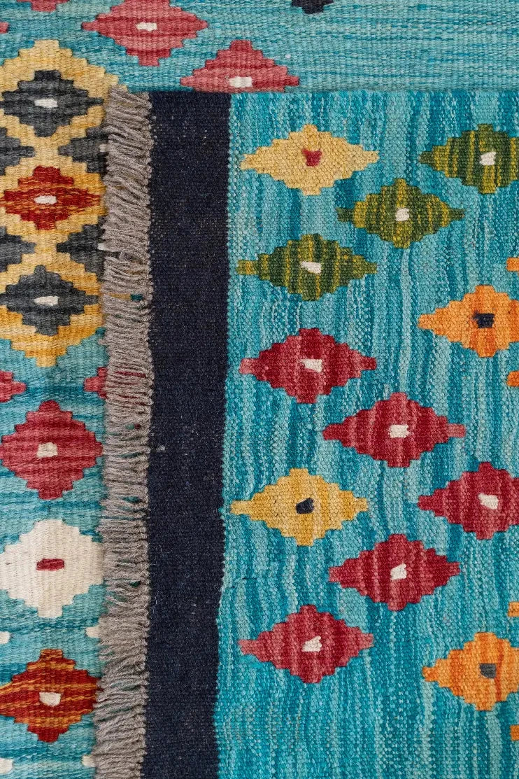 177 x 255 cm - Turquesa Multicolor