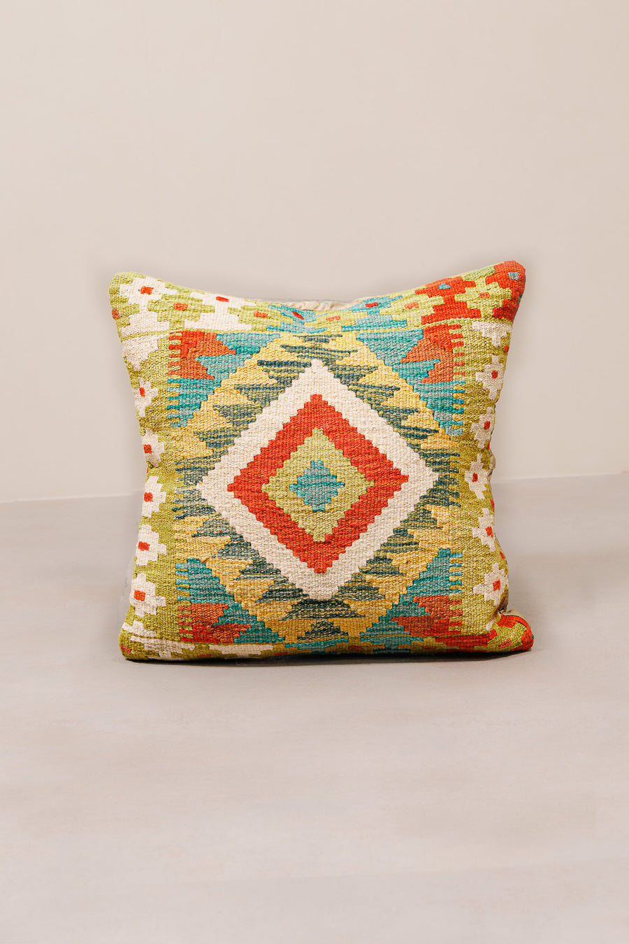 Cojín Kilim Mai Mai - Lana Multicolor 45x45cm