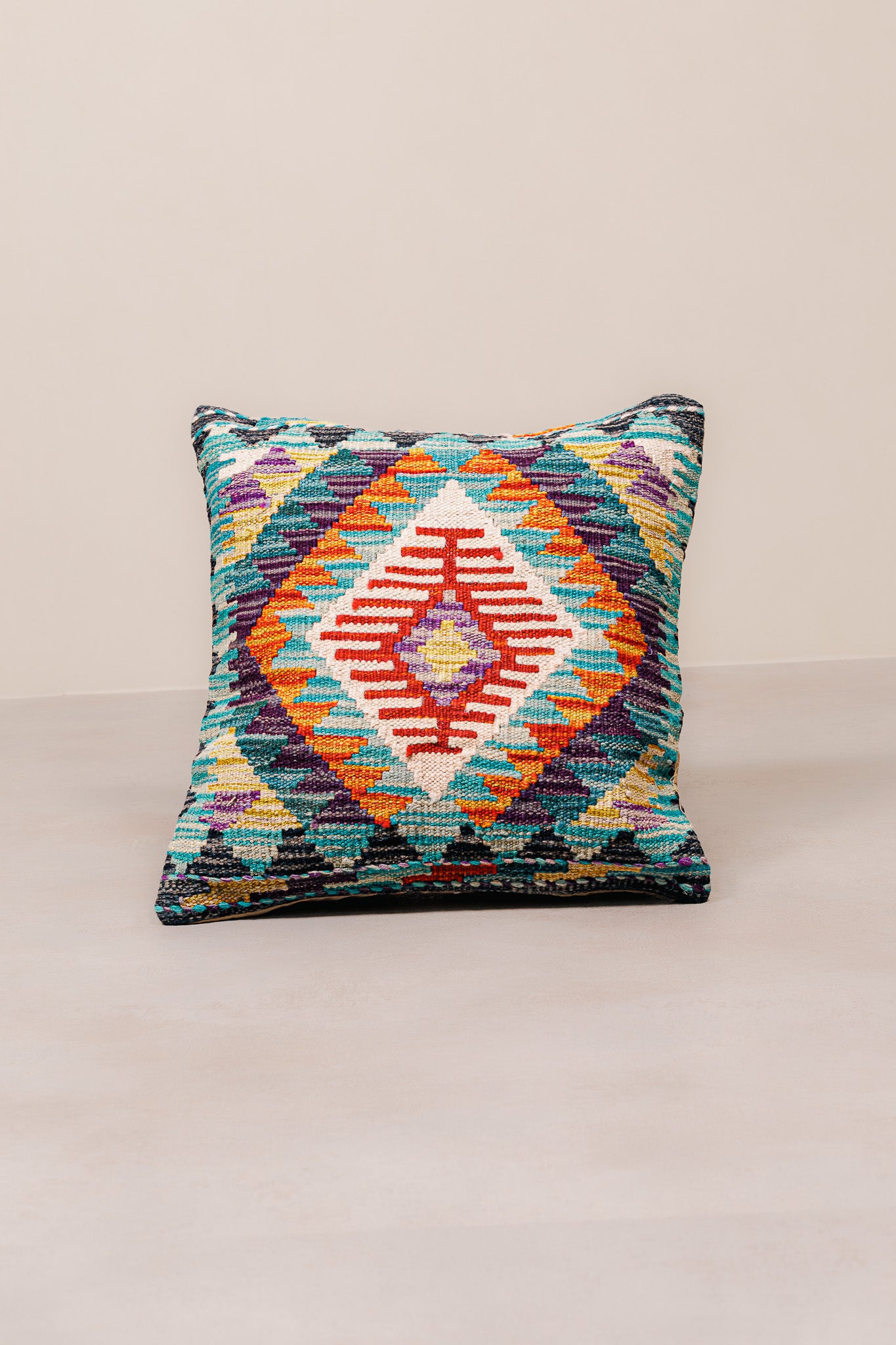 Kilim Mai Mai Cushion - Multicolor 100%Wool 45x45cm
