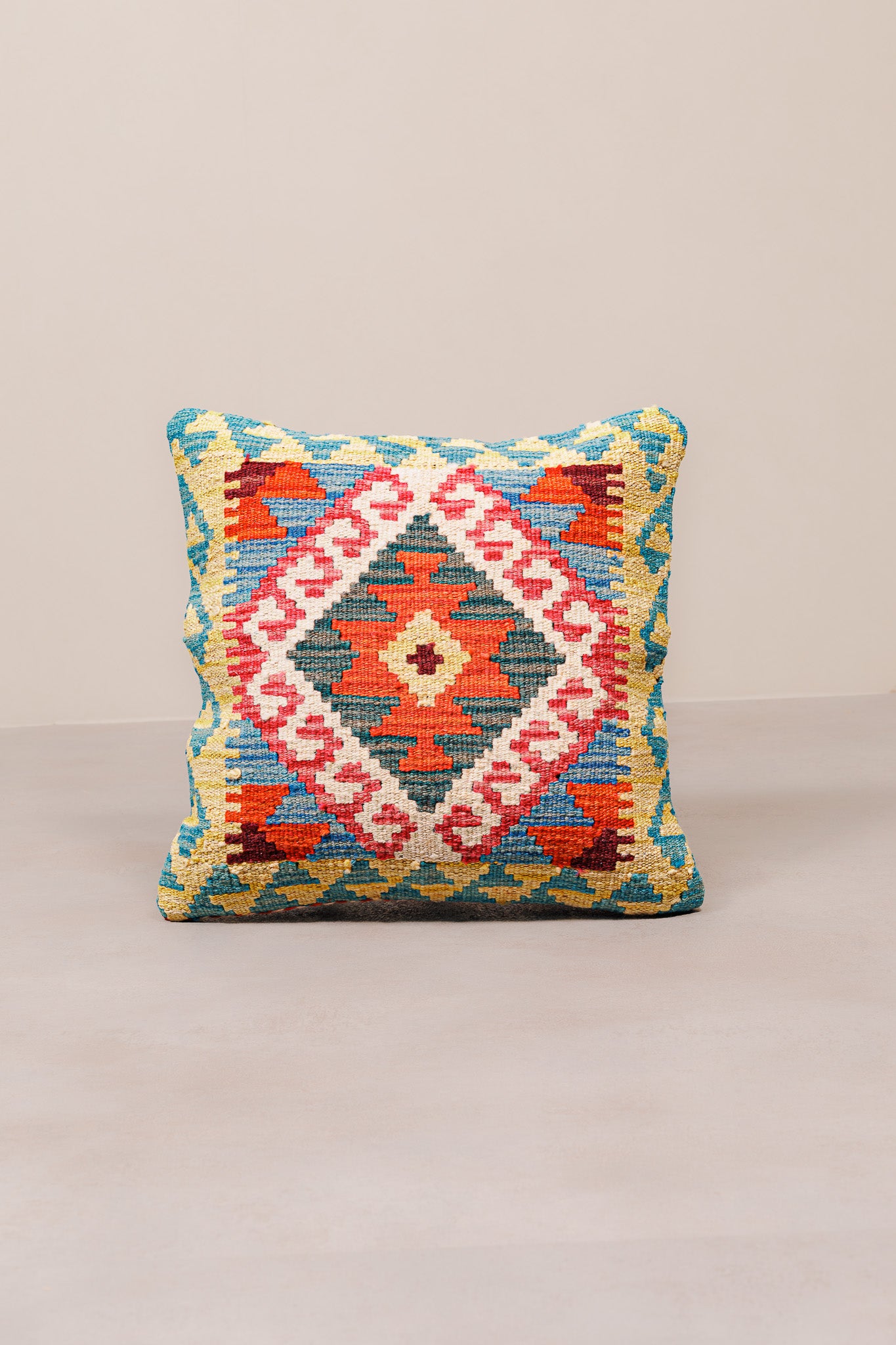 Kilim Mai Mai Cushion - Multicolor 100%Wool 45x45cm