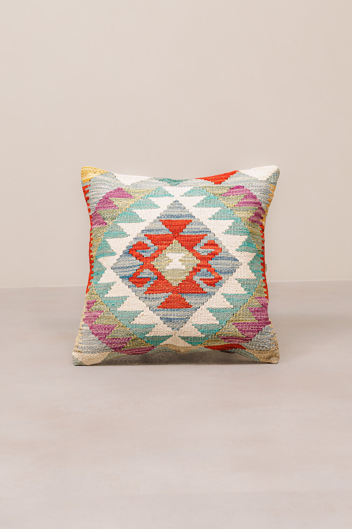 Kilim Mai Mai Cushion - Multicolor 100%Wool 45x45cm