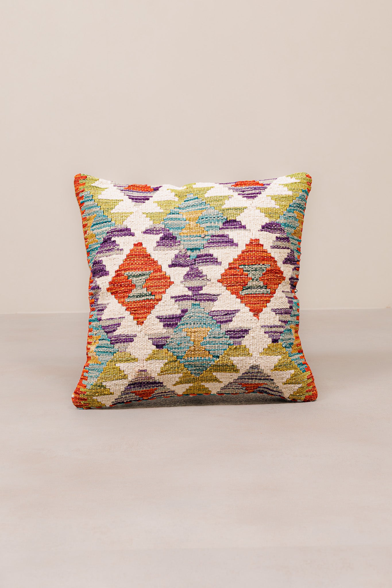 Kilim Mai Mai Cushion - Multicolor 100%Wool 45x45cm