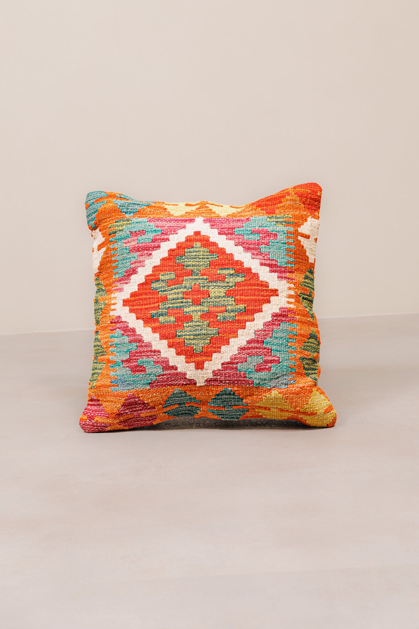 Kilim Mai Mai Cushion - Multicolor 100%Wool 45x45cm