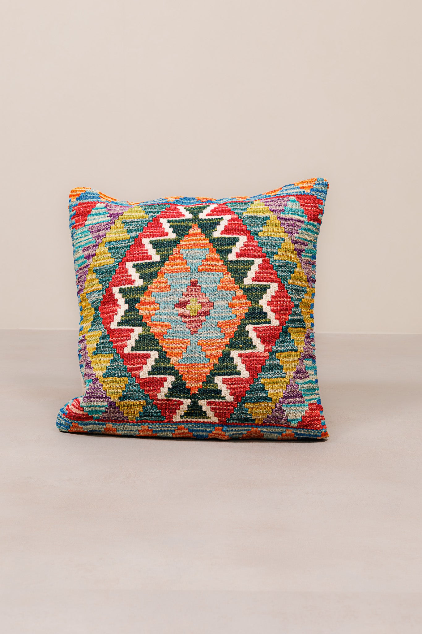 Kilim Mai Mai Cushion - Multicolor 100%Wool 45x45cm