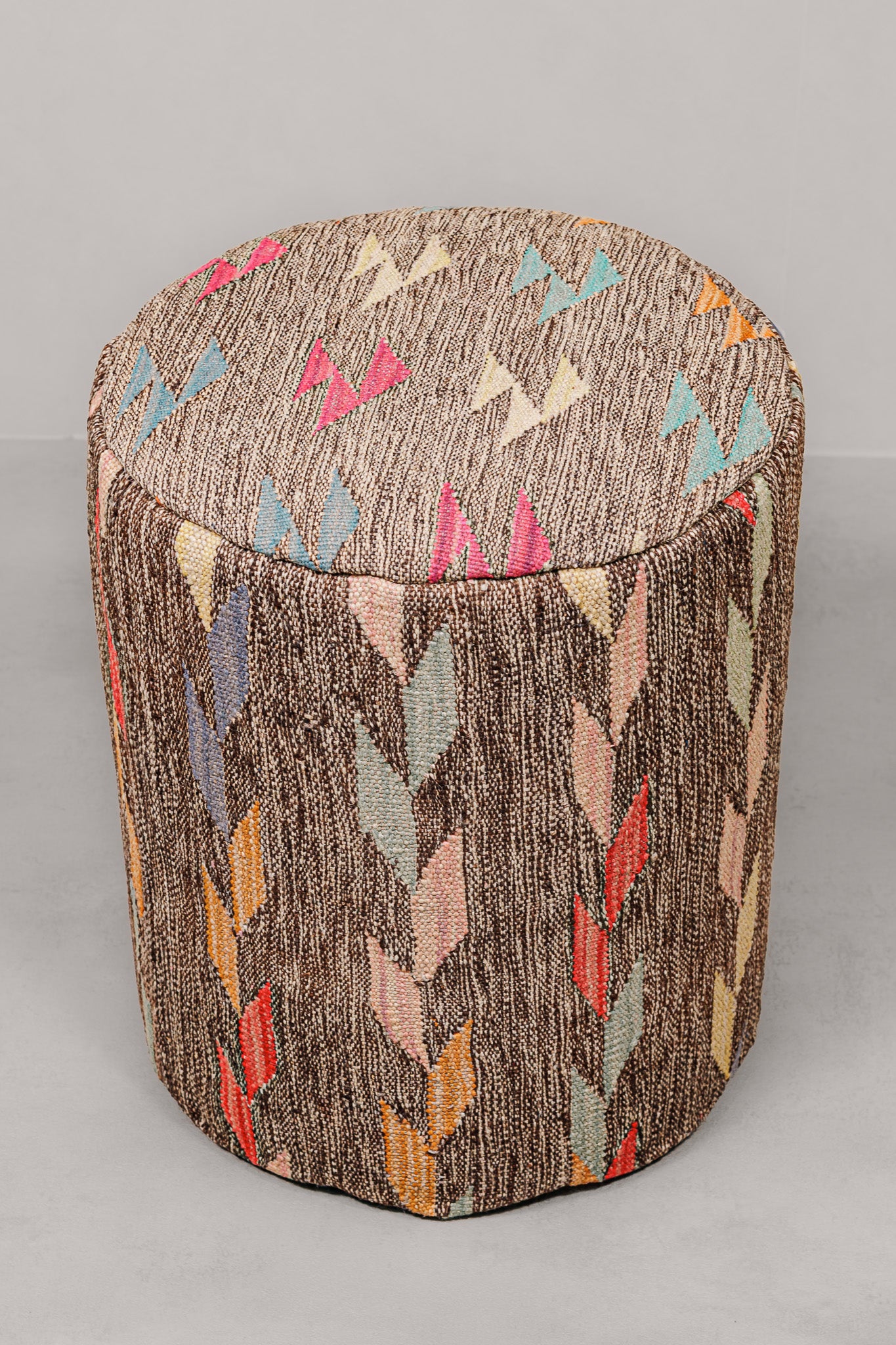 Pouf Round Kilim Mai Mai - size 37x42cm