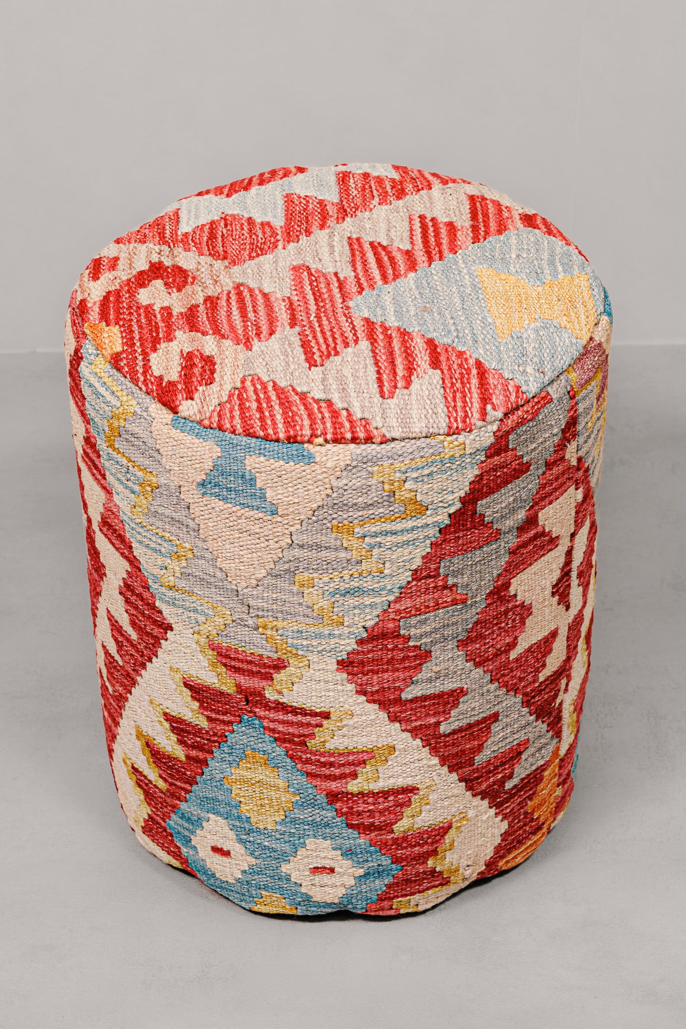 Pouf Round Kilim Mai Mai - size 37x42cm