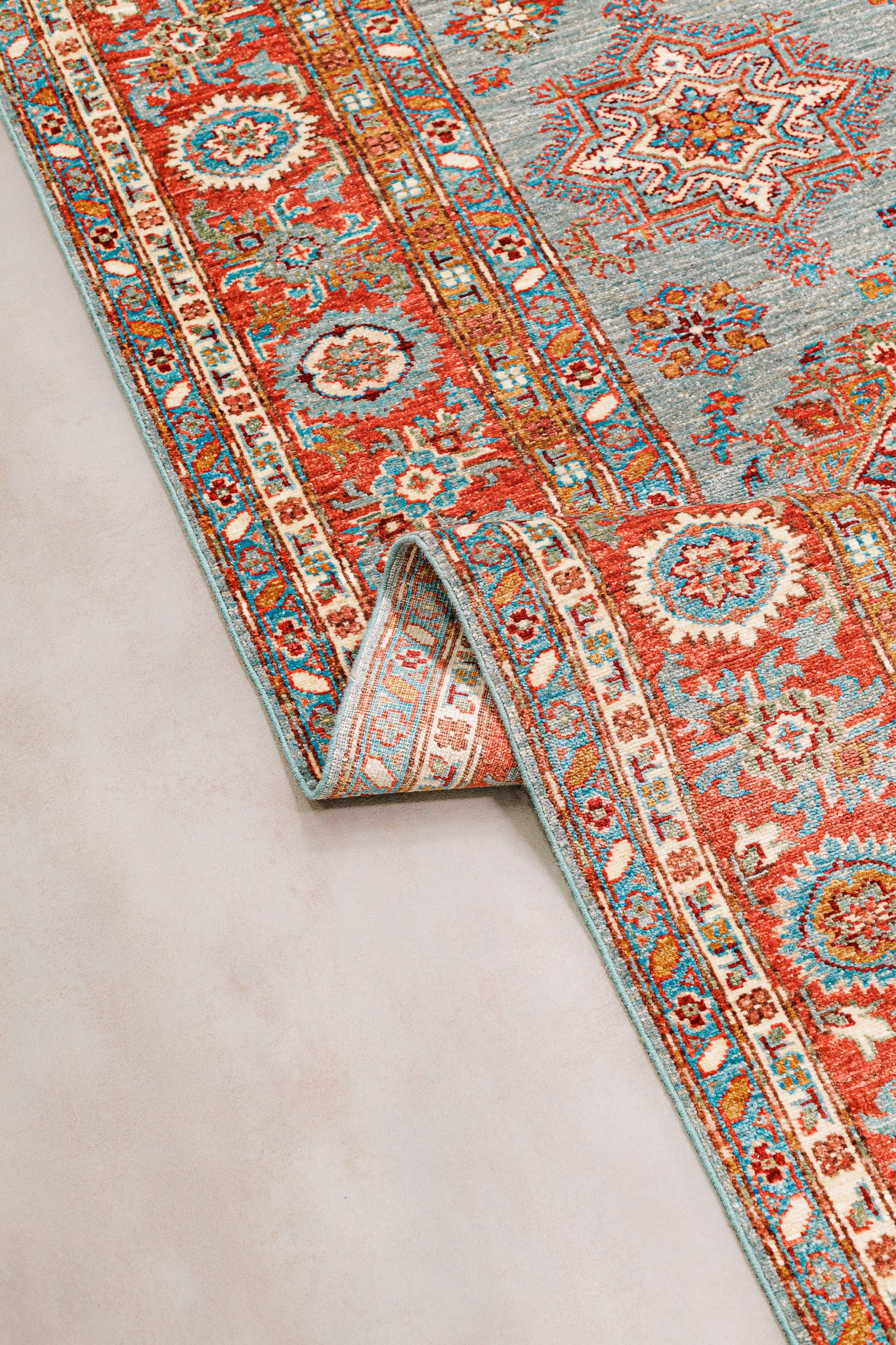 Teppich Kazak Super - 100% Wolle,  174x231cm