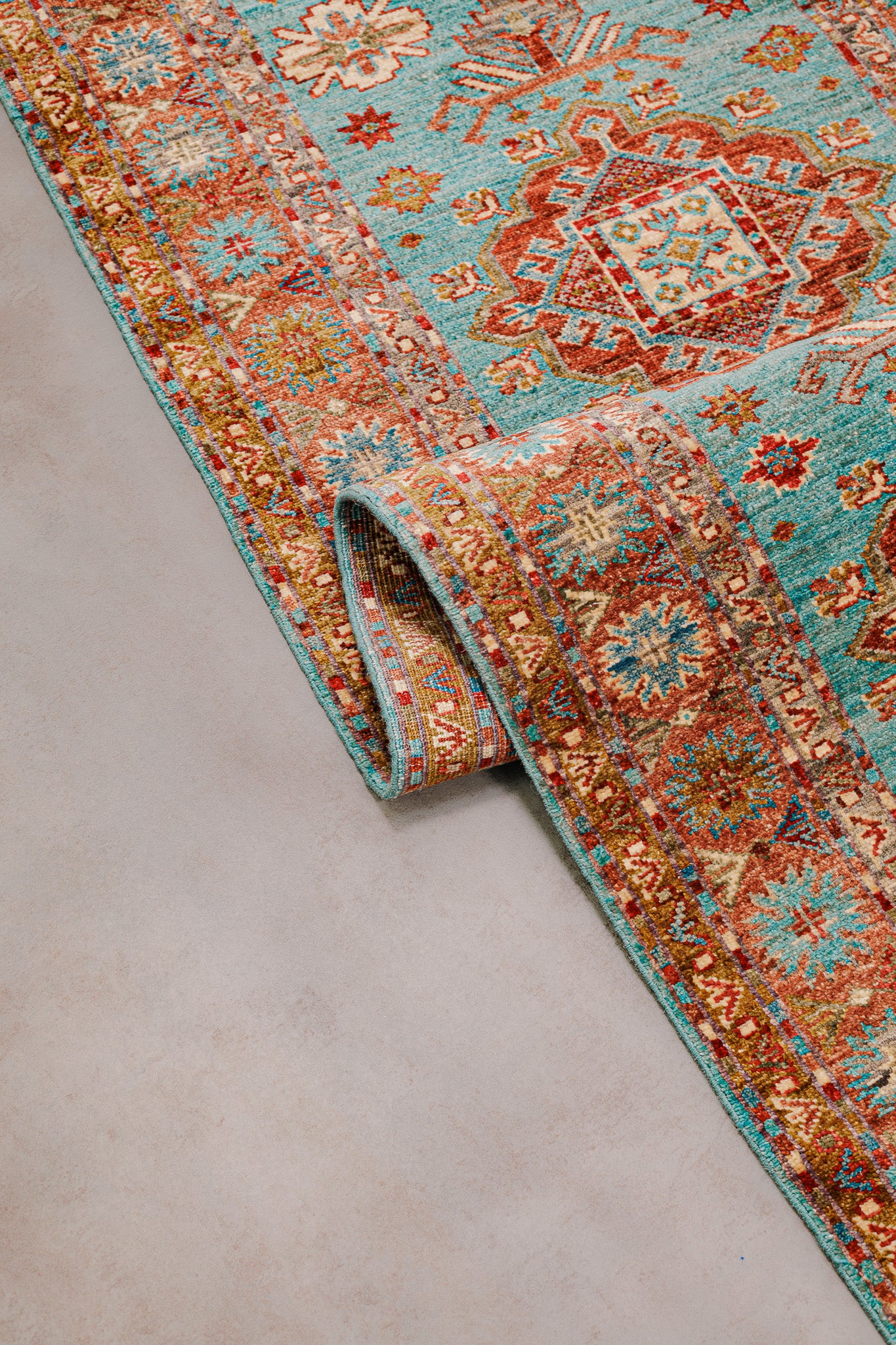 Teppich Kazak Super - 100% Wolle, 82x251cm