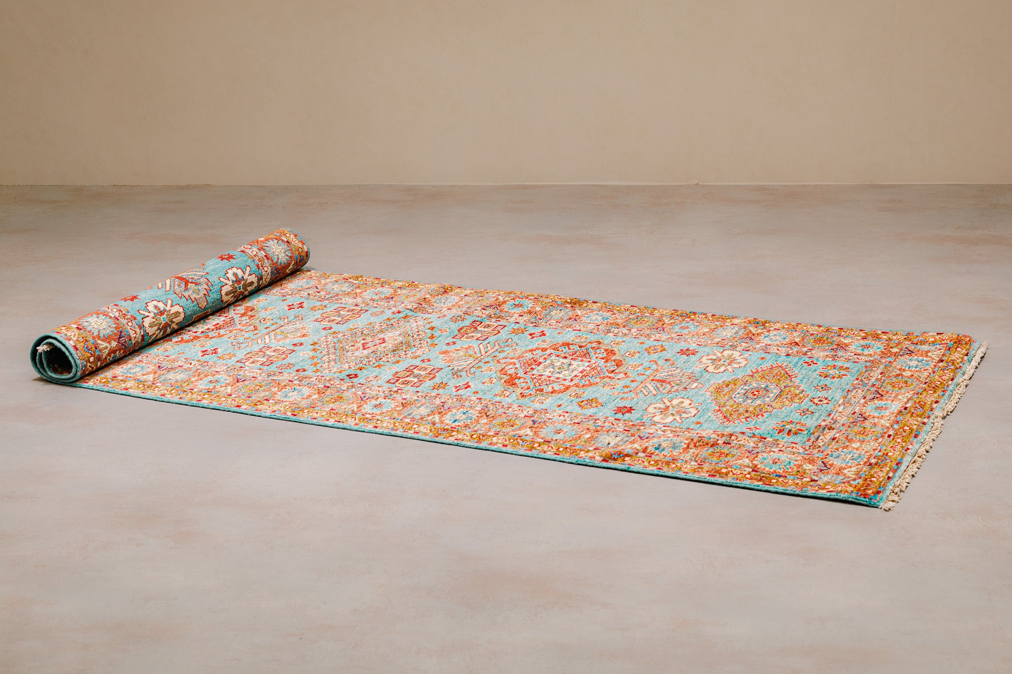 Teppich Kazak Super - 100% Wolle, 82x251cm