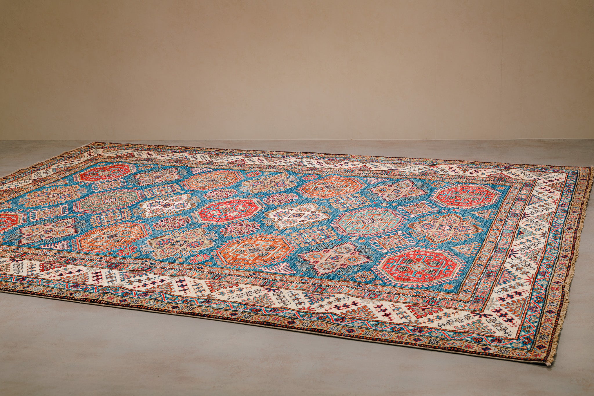 Teppich Kazak Super - 100% Wolle, 242x315cm