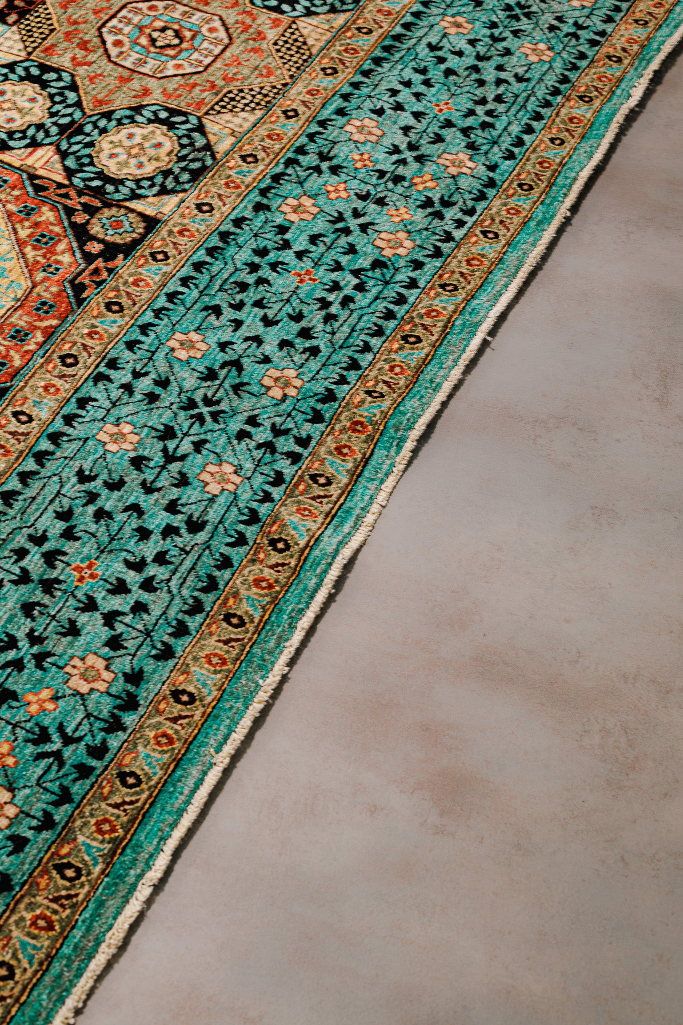 Mamluk Rug - Handmade Multicolor Living Room 252x313cm