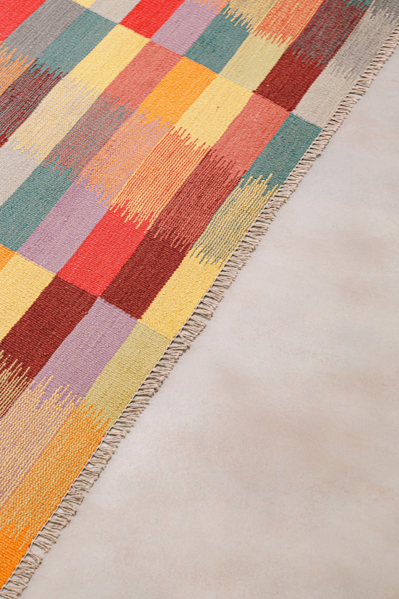 Teppich Kelim Tribal - 100 % Wolle - 153x197cm