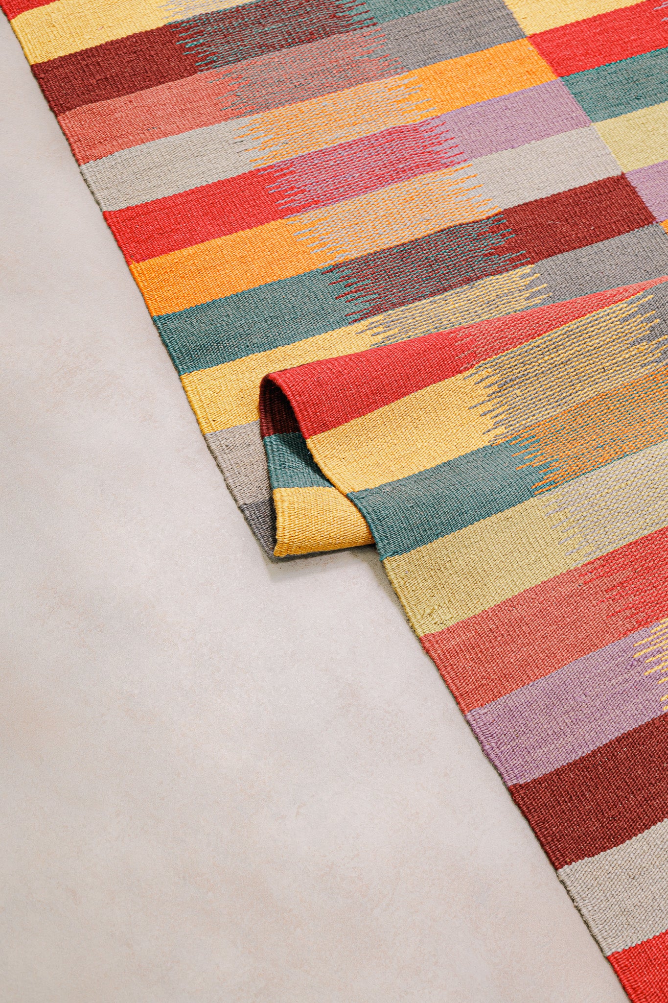 Teppich Kelim Tribal - 100 % Wolle - 153x197cm