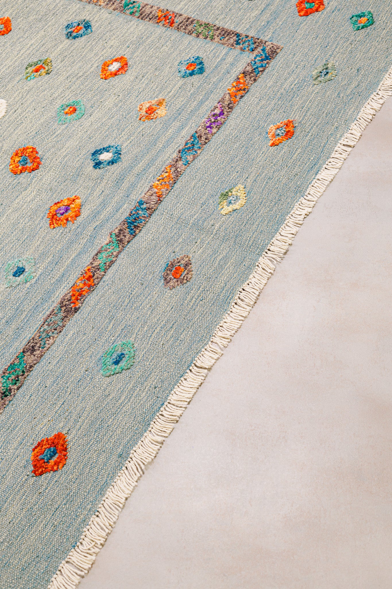 Teppich Kelim Tribal - 100 % Wolle - 154x199cm