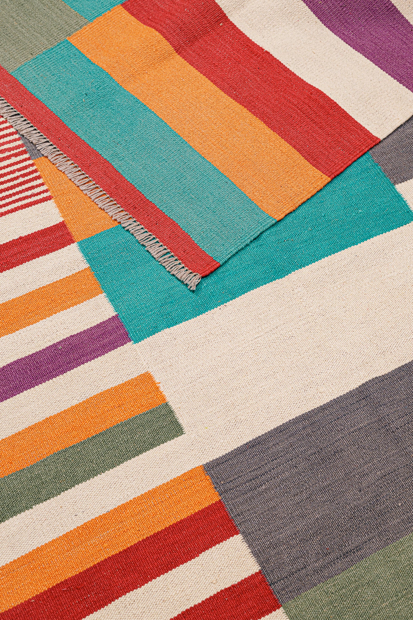 Teppich Kelim Tribal - 100 % Wolle - 156x208cm