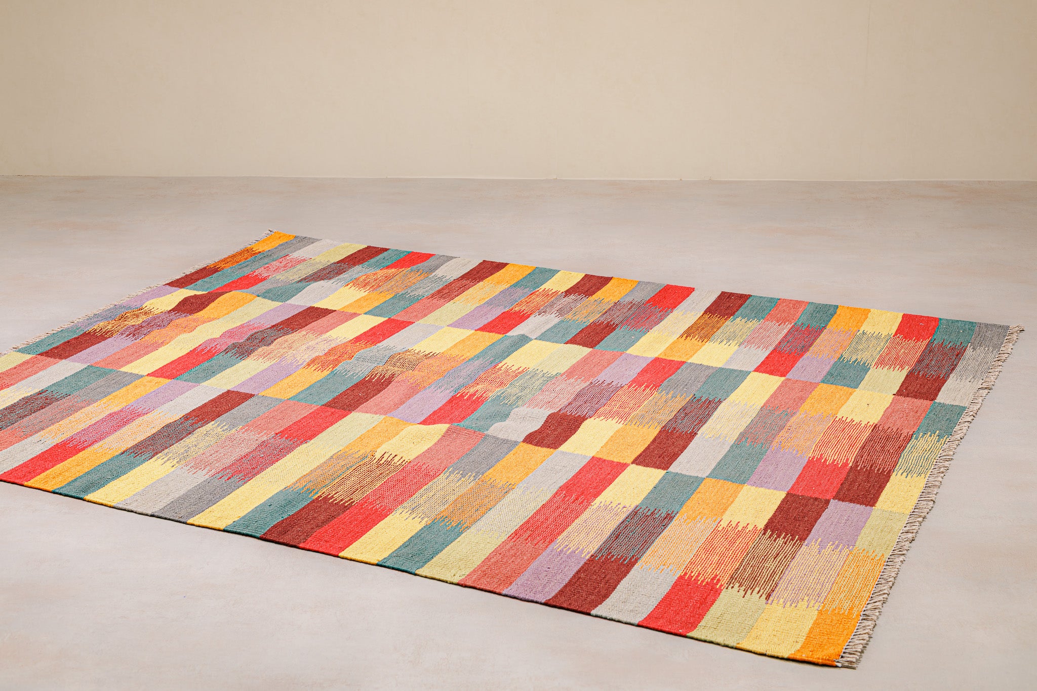 Teppich Kelim Tribal - 100 % Wolle - 156x195cm