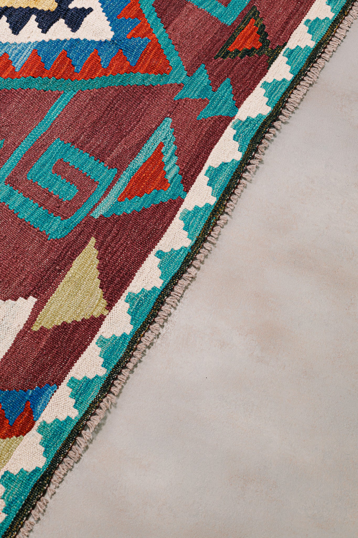 Teppich Kelim Tribal  - 100 % Wolle - 154x206cm