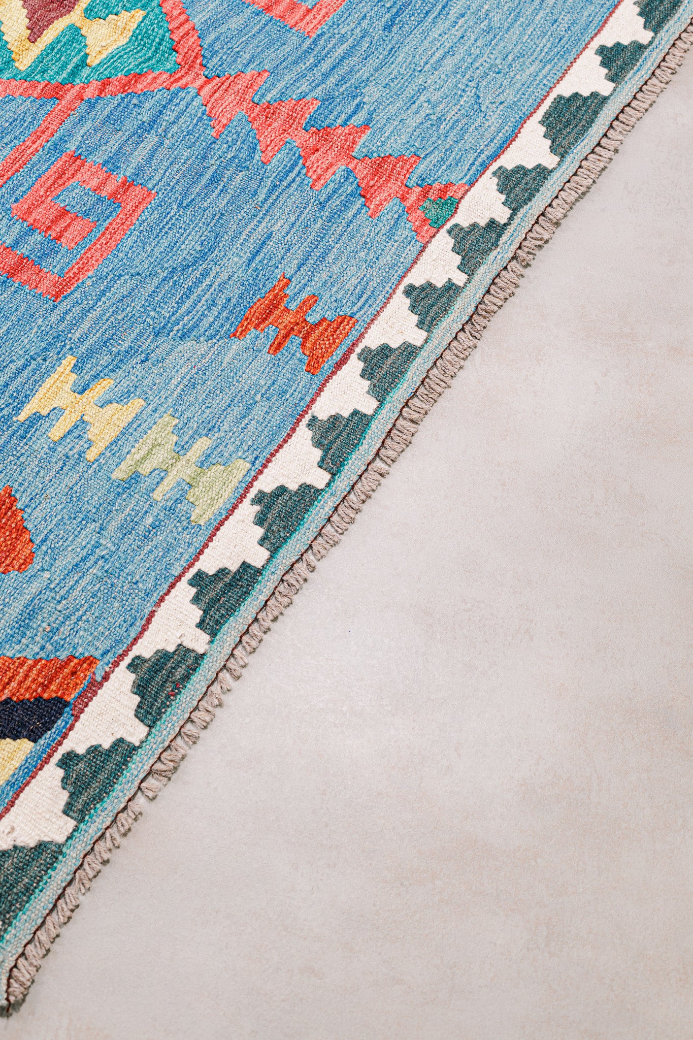 Teppich Kelim Tribal - 100 % Wolle - 151x201cm