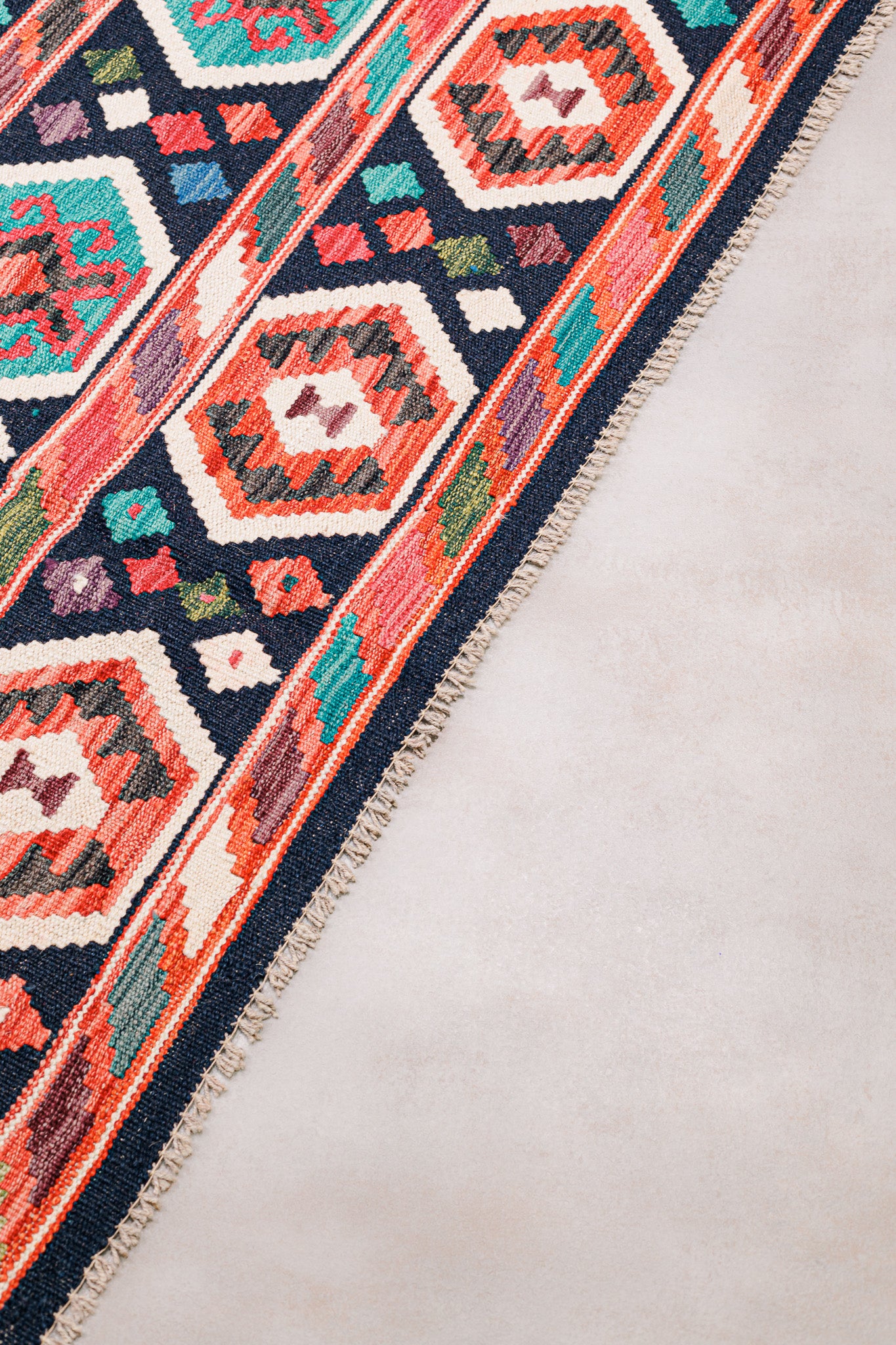 Teppich Kelim Mai Mai - 100 % Wolle -  155x200cm