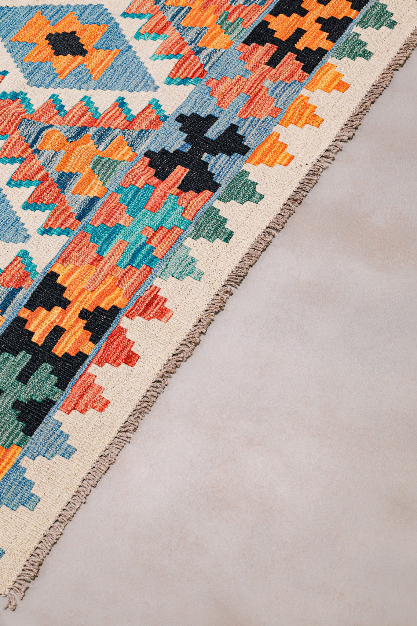 Teppich Kelim Mai Mai - 100 % Wolle -  123x175cm