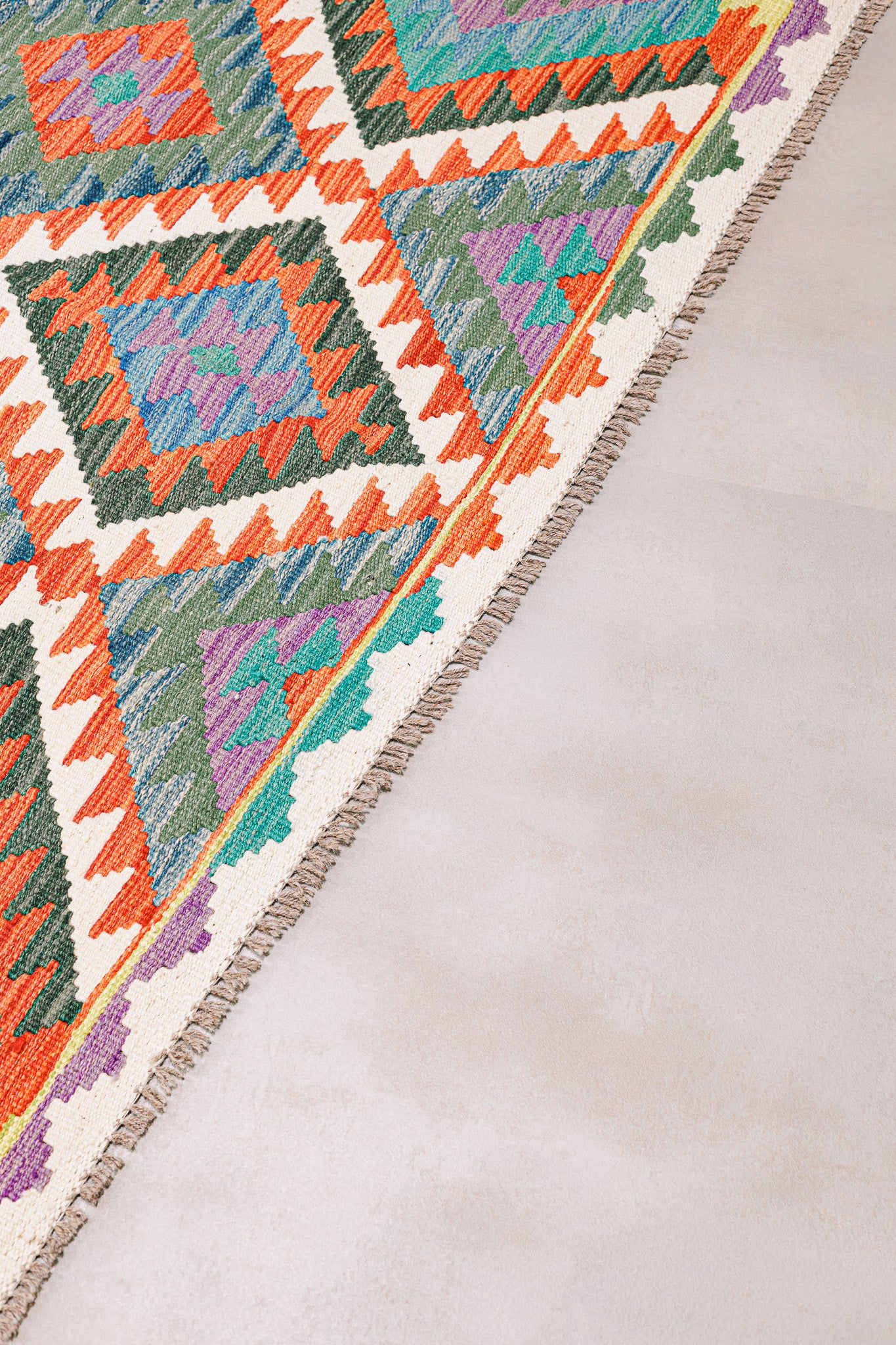 Teppich Kelim Mai Mai - 100 % Wolle - 137x197cm