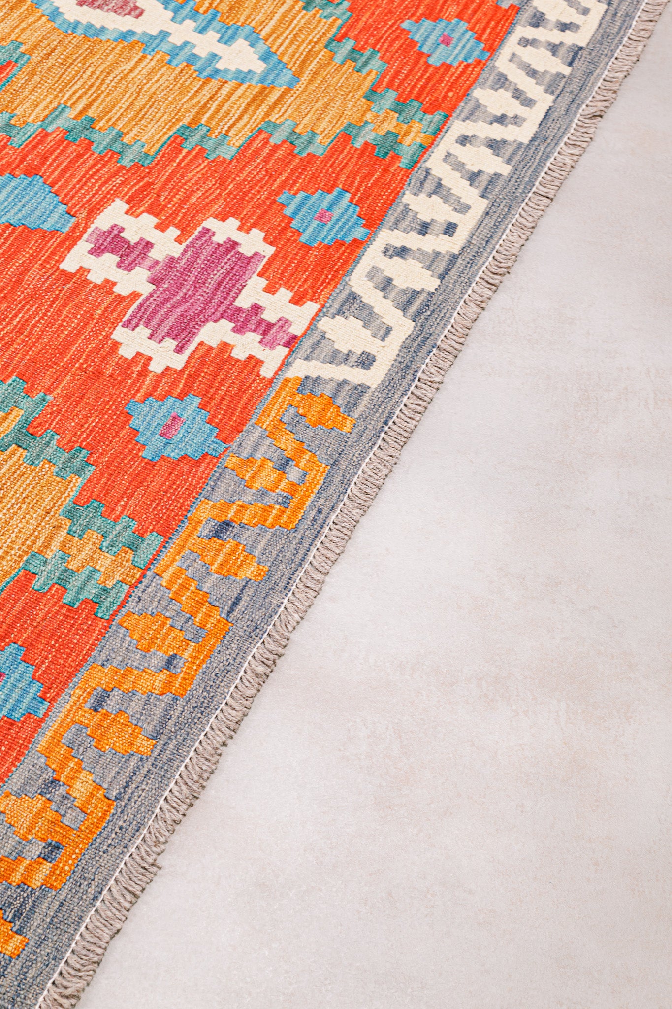 Teppich Kelim Mai Mai - 100 % Wolle - 120x187cm