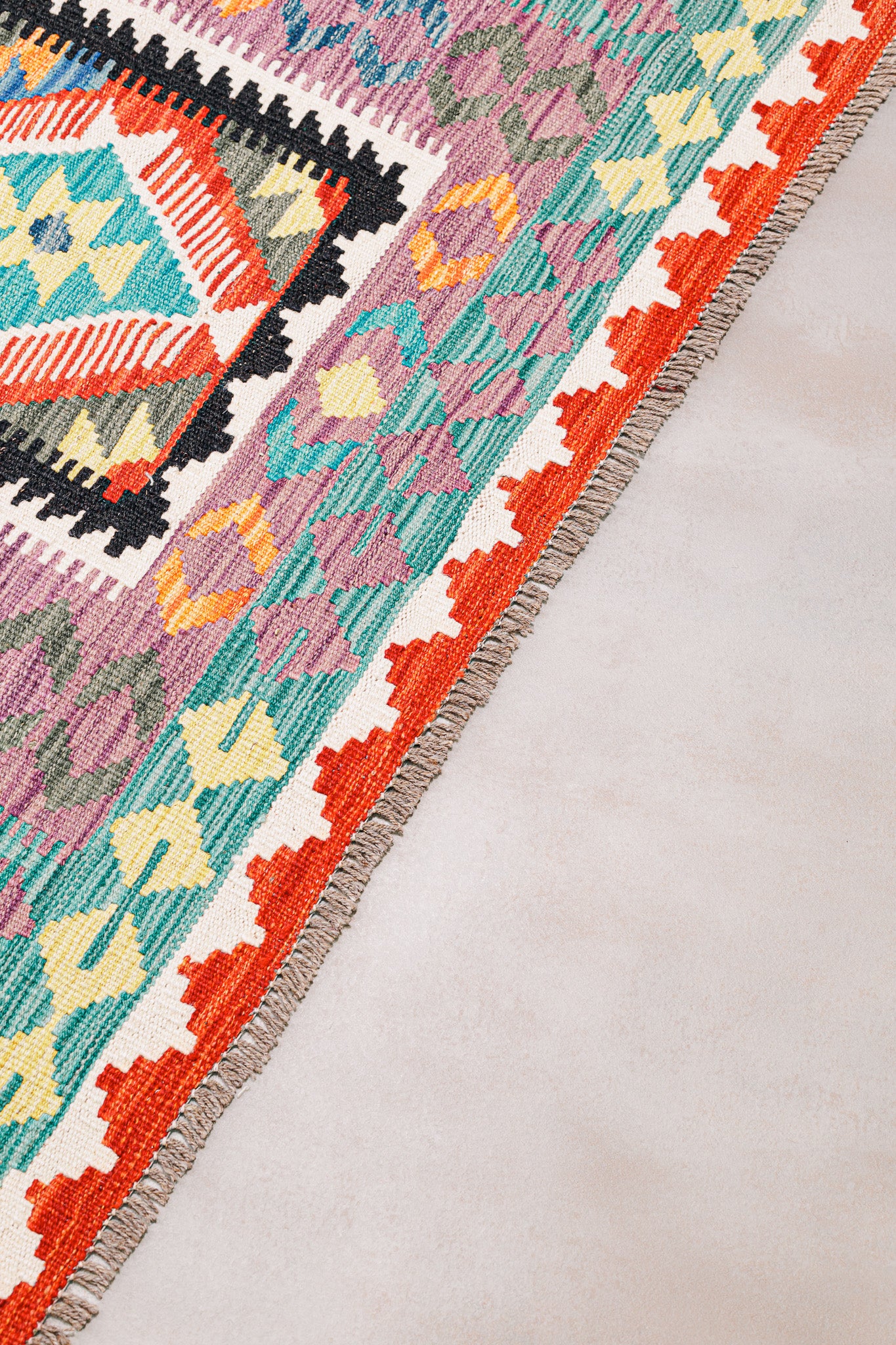 Teppich Kelim Mai Mai - 100 % Wolle - 125x192cm