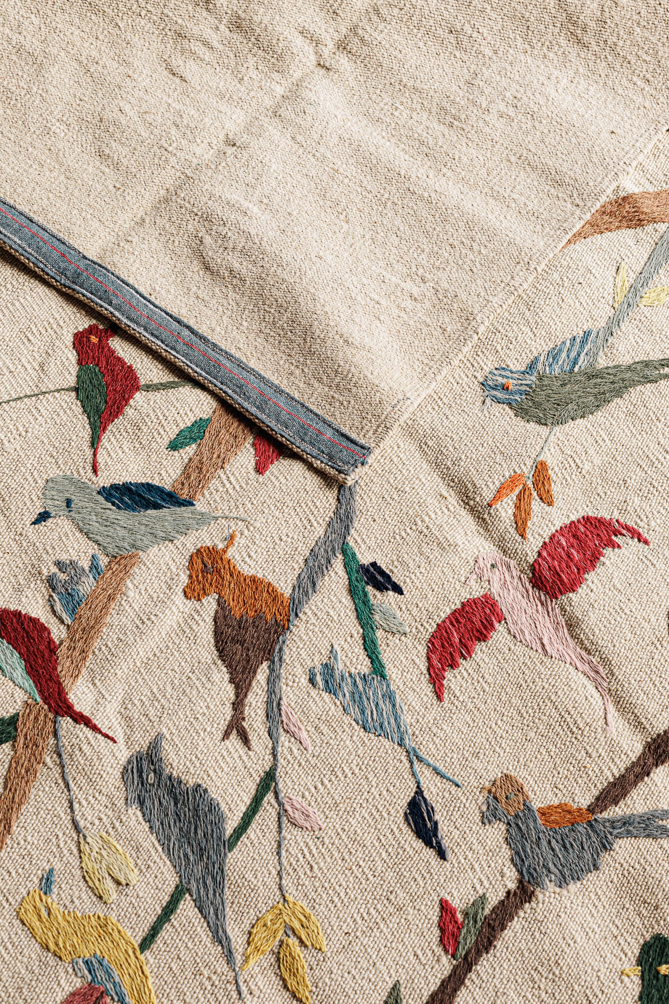 Alfombra Kilim Suzani - para suelos de Interior - 126x179cm