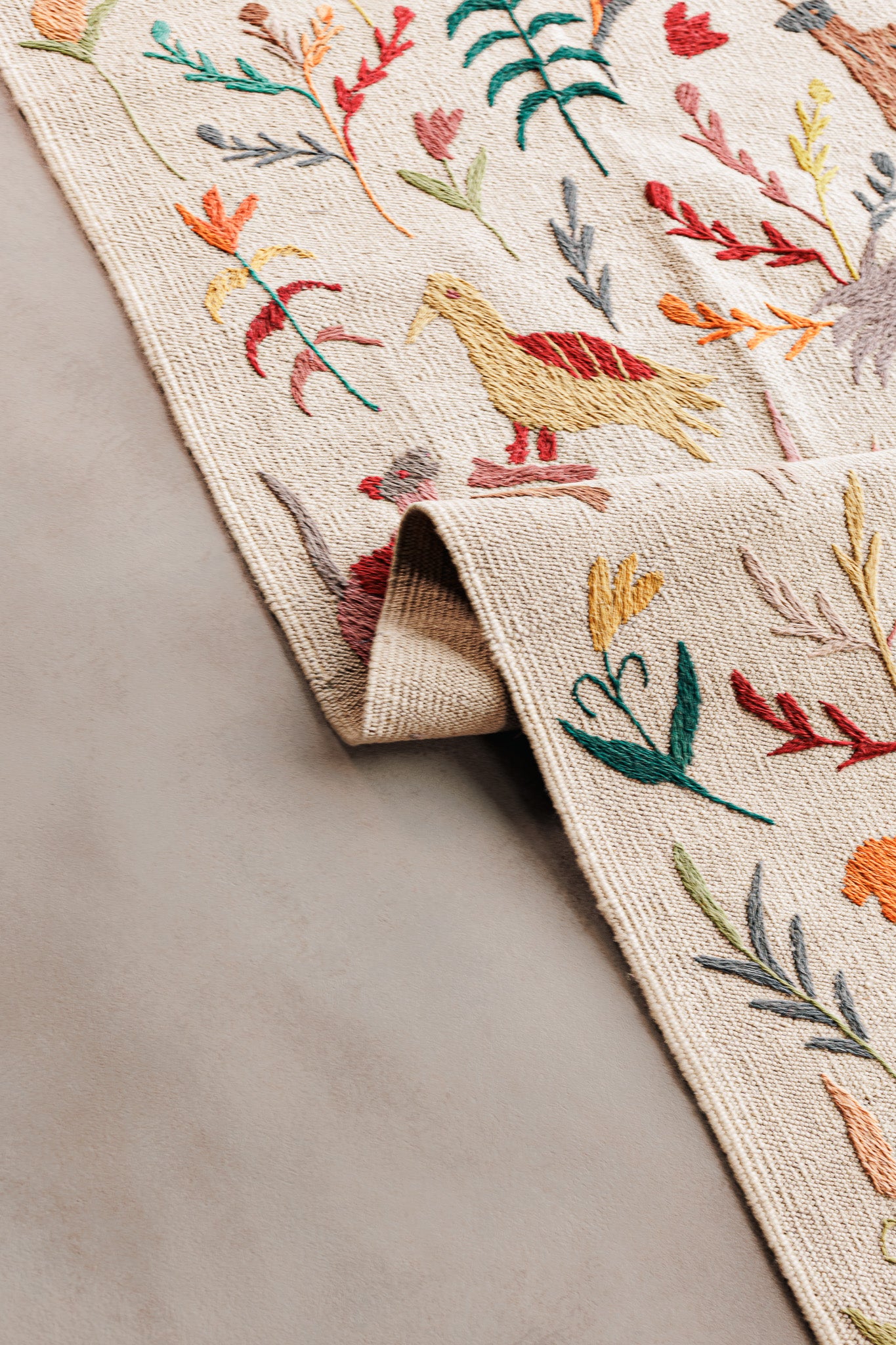 Alfombra Kilim Suzani - para suelos de Interior - 156x235cm