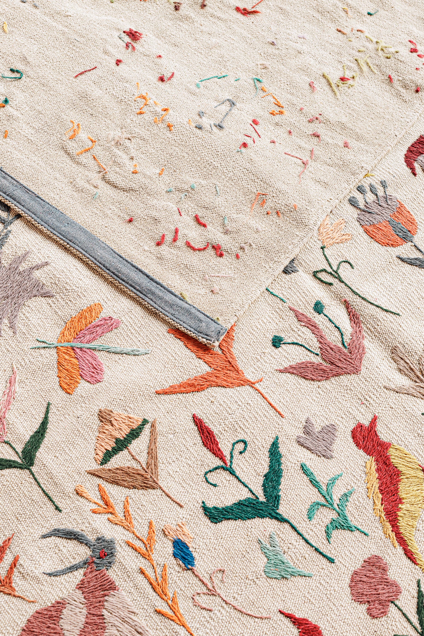 Alfombra Kilim Suzani - para suelos de Interior - 156x235cm