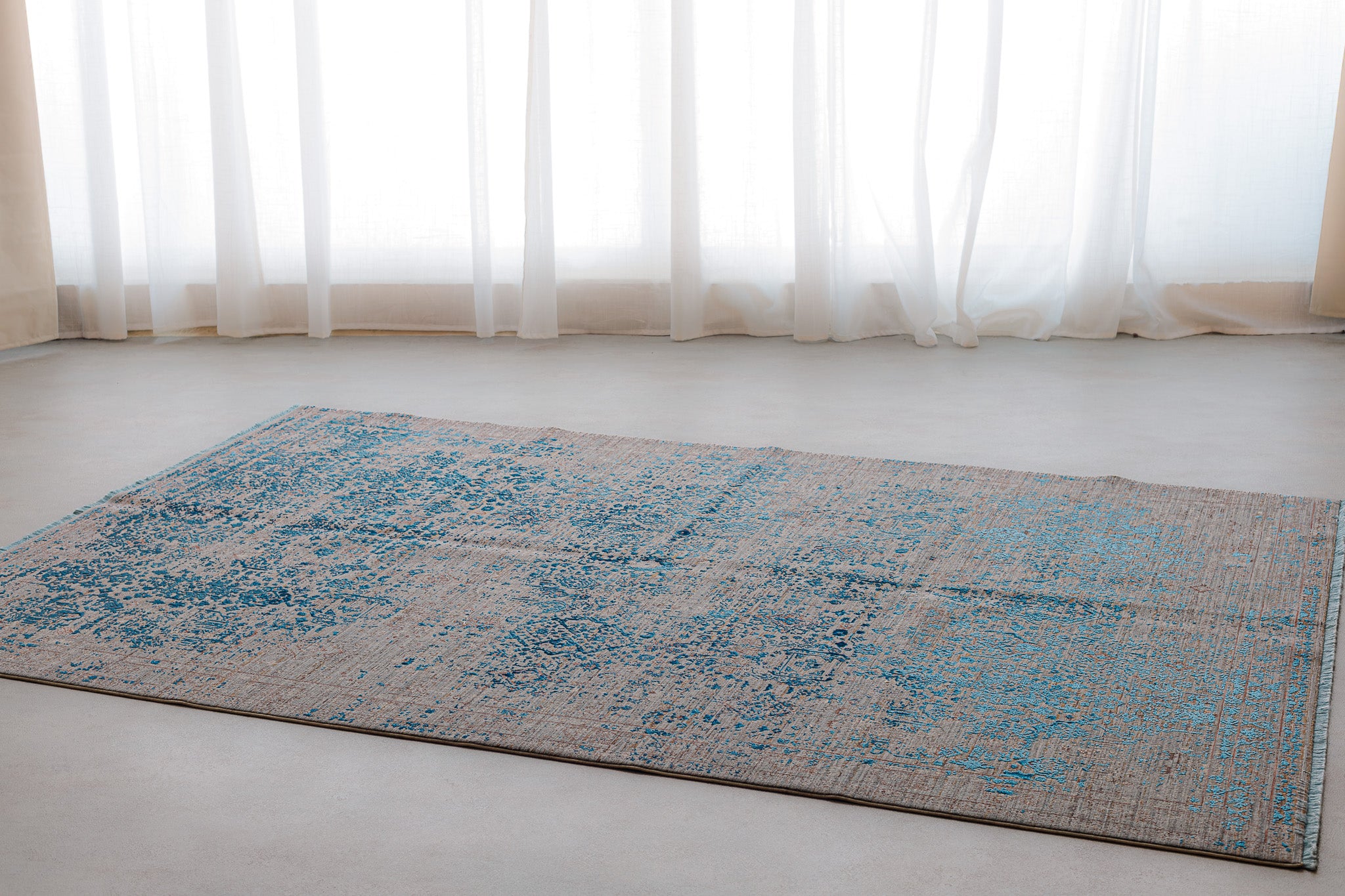 Teppich Lux Türkisch Grau –  Wohnzimmerteppich 