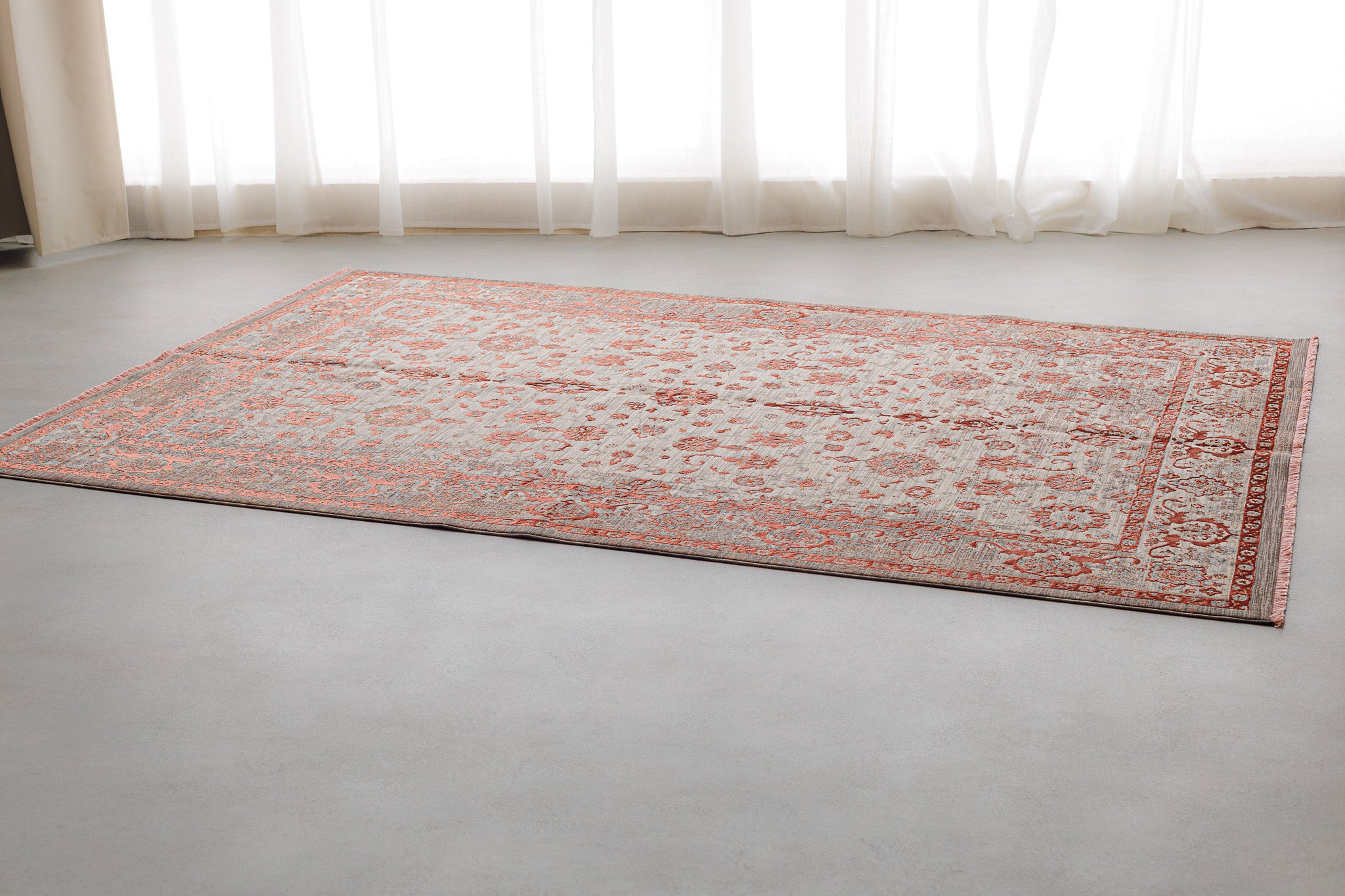 Alfombra Lux Turco Red Flower -  de Salón