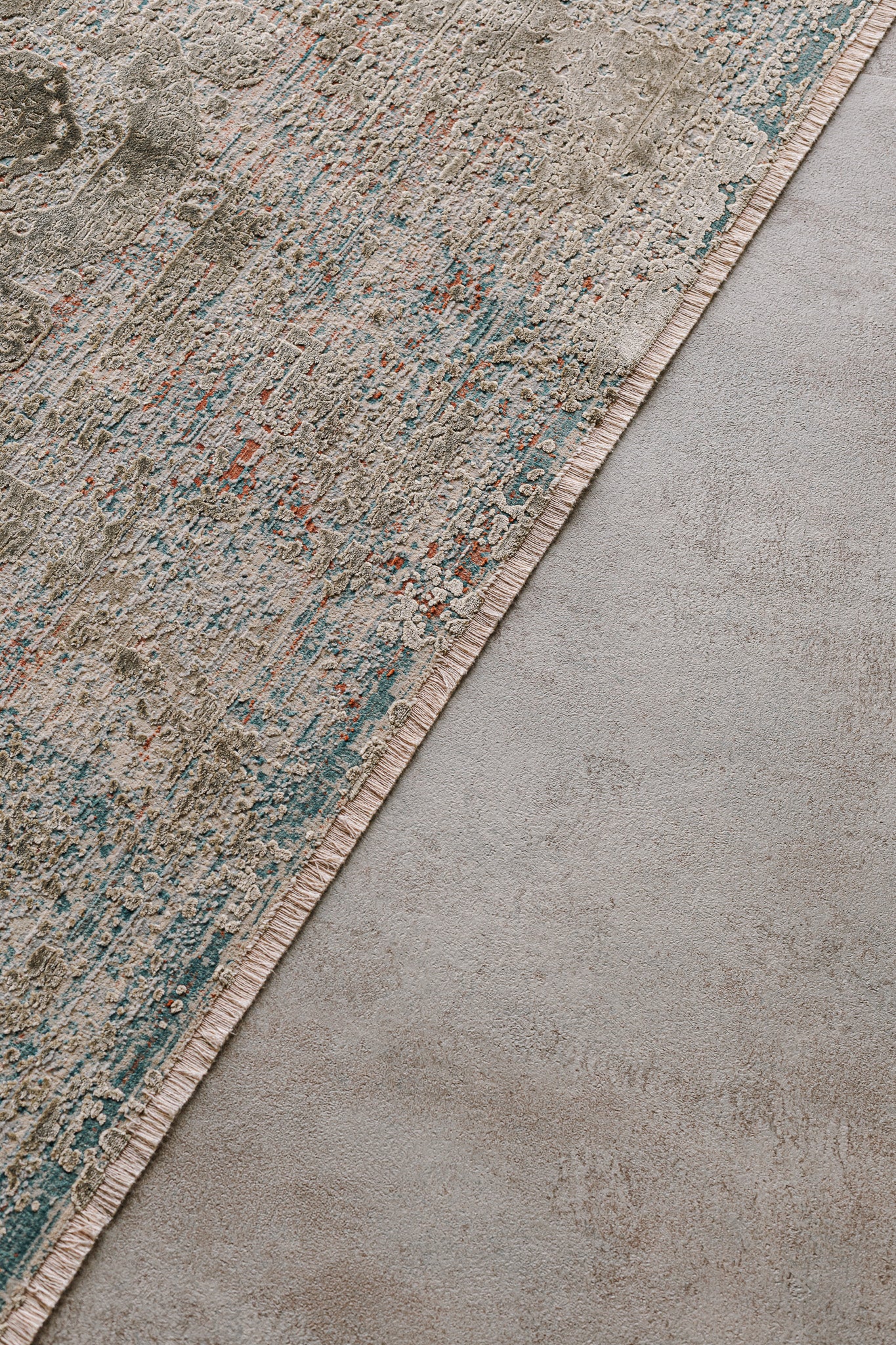 Rug Lux Turkish Green Design -  Living Room 
