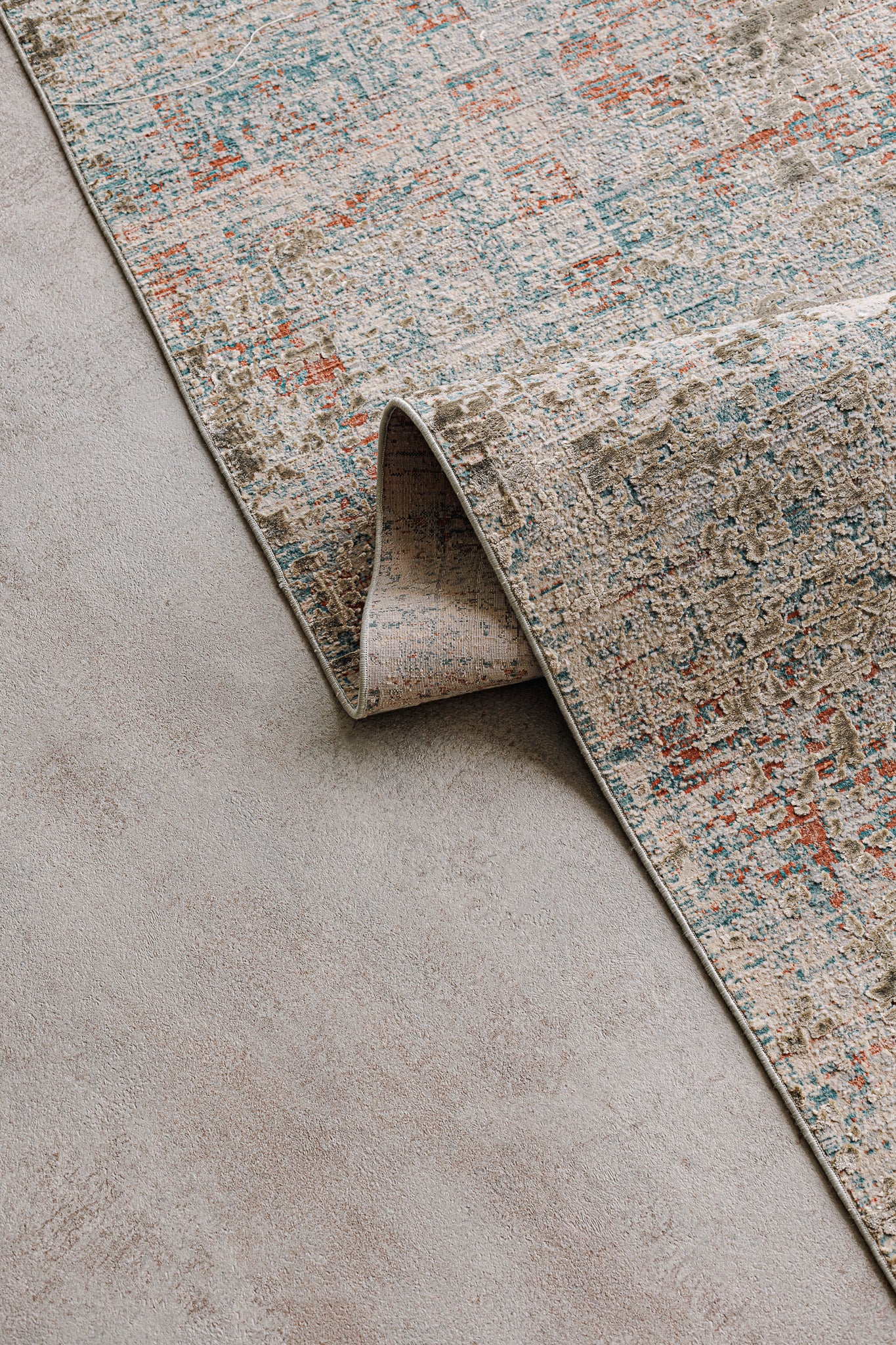 Rug Lux Turkish Green Design -  Living Room 