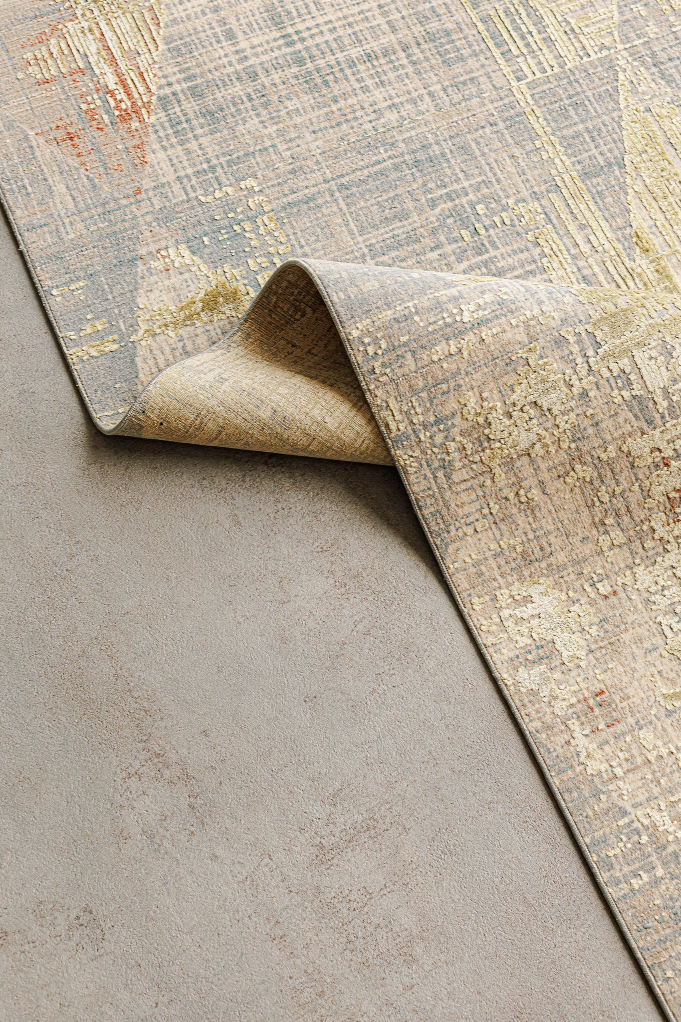 Teppich Lux Türkisch Golden Desing  –  Wohnzimmerteppich 