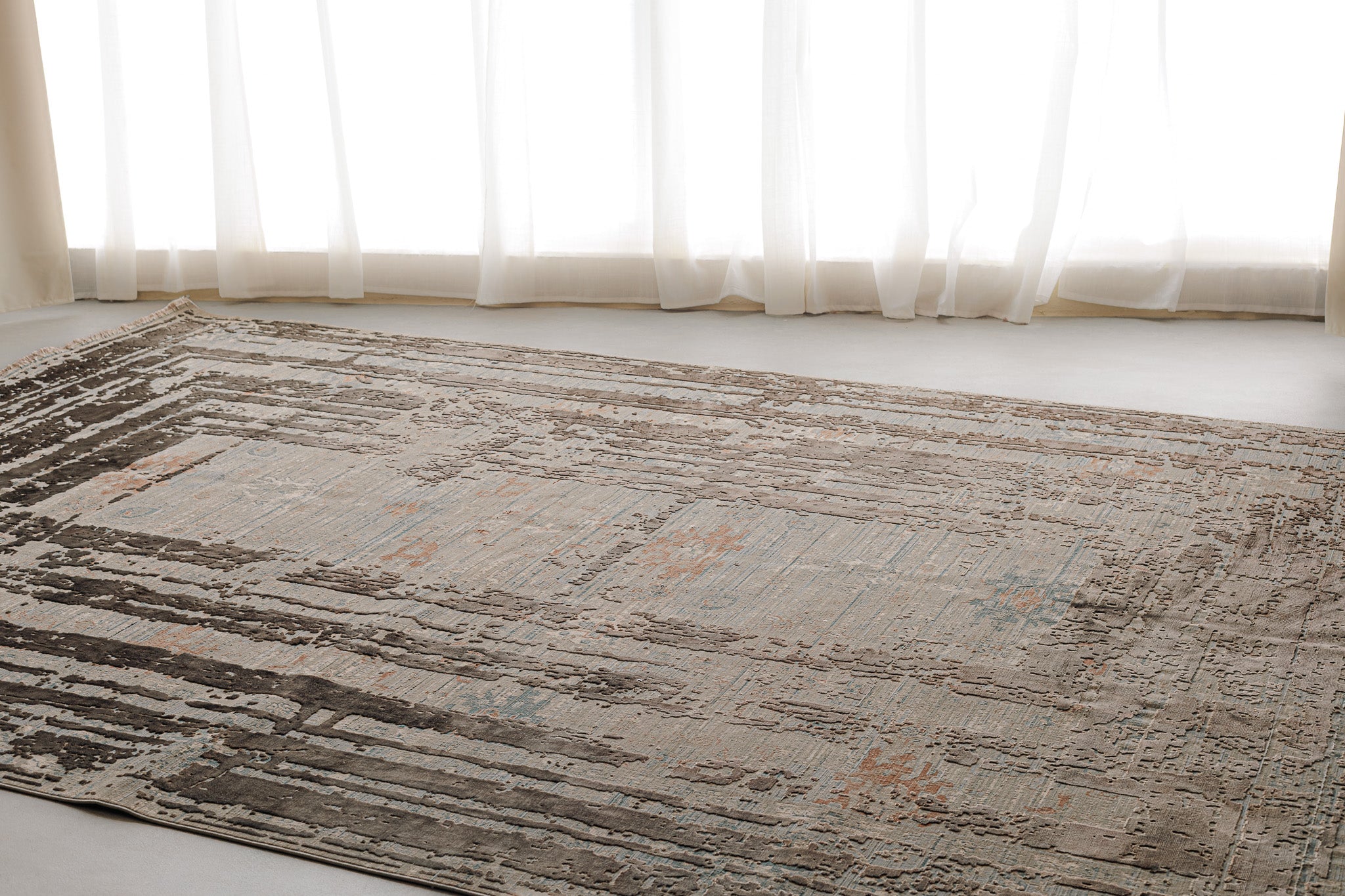 Rug Lux Turkish Brown  - Large Living Room Rug 