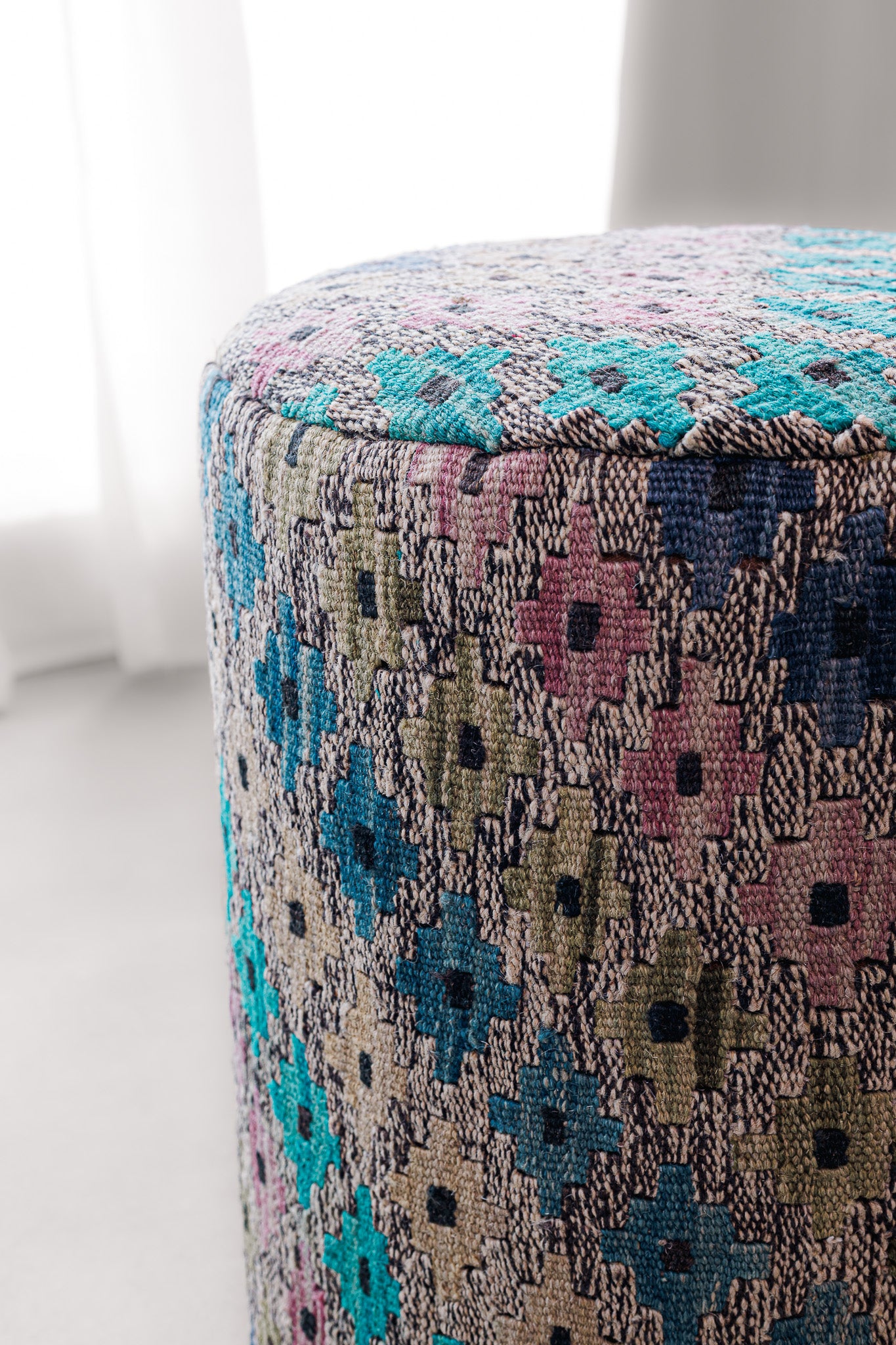 Puf Redondo Kilim Mai Mai - 37x42cm