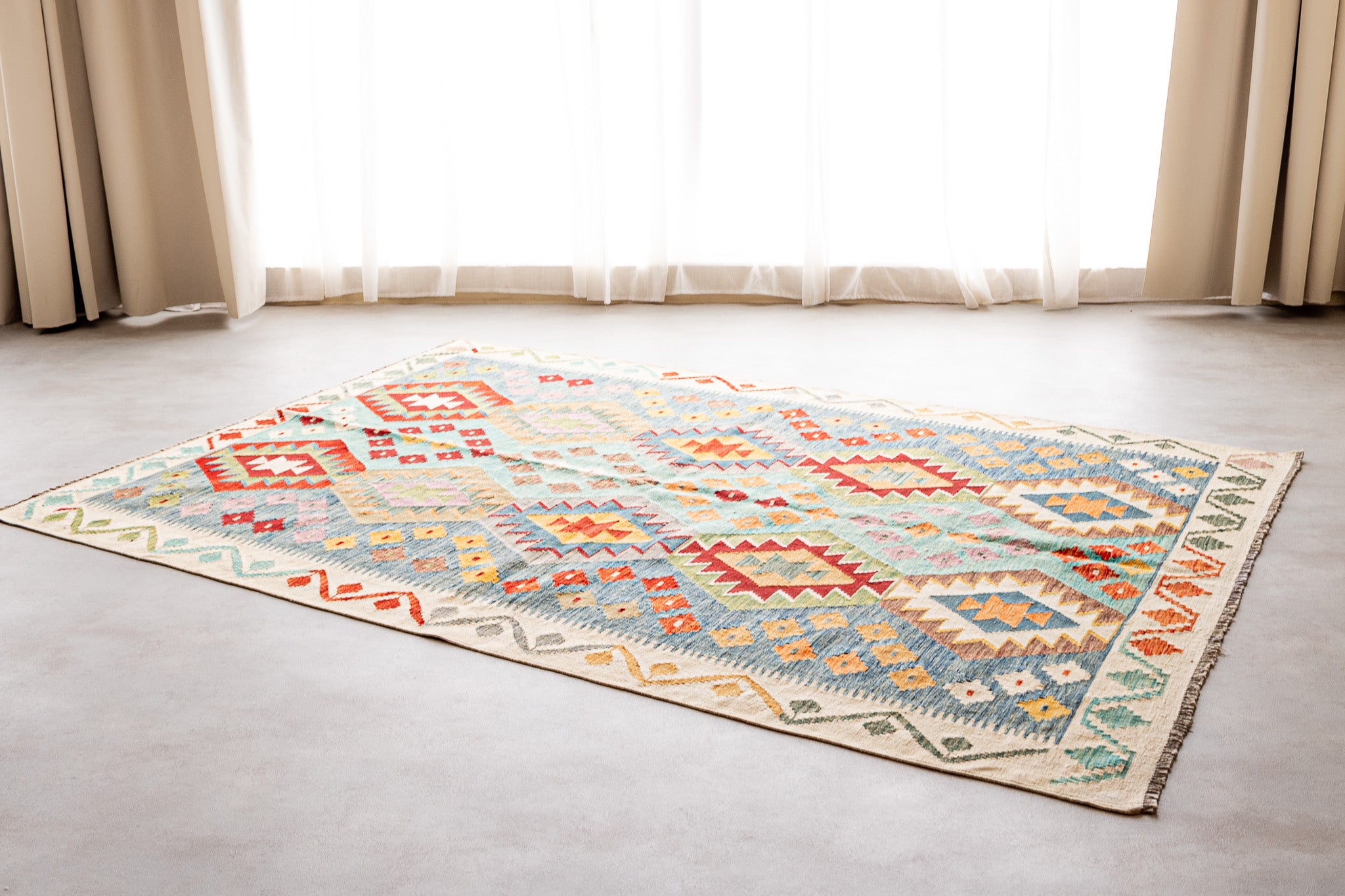 Alfombra Kilim Mai Mai 100% Lana -  180x260cm