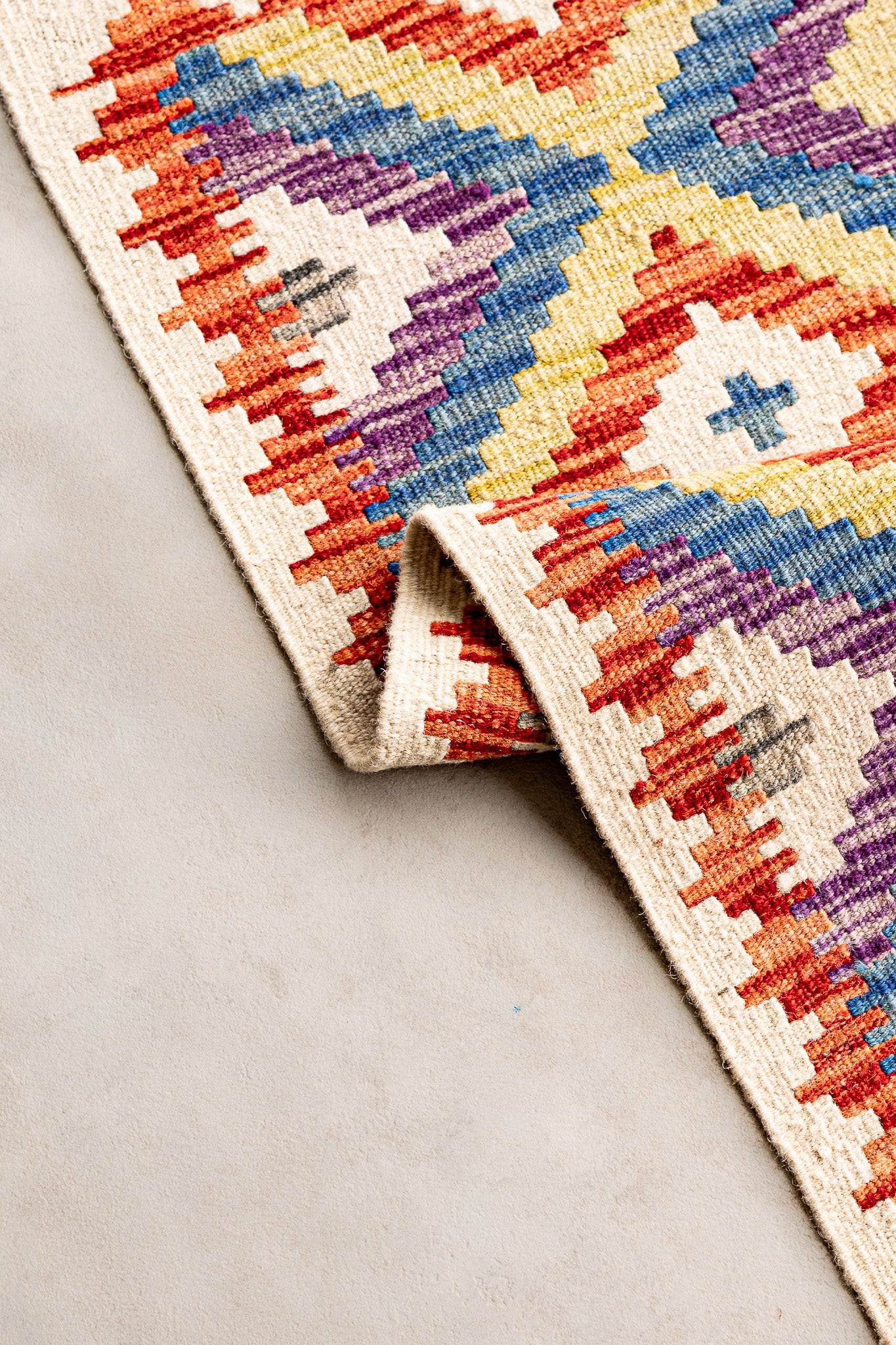 Alfombra Kilim Mai Mai 100% Lana - 80x120cm
