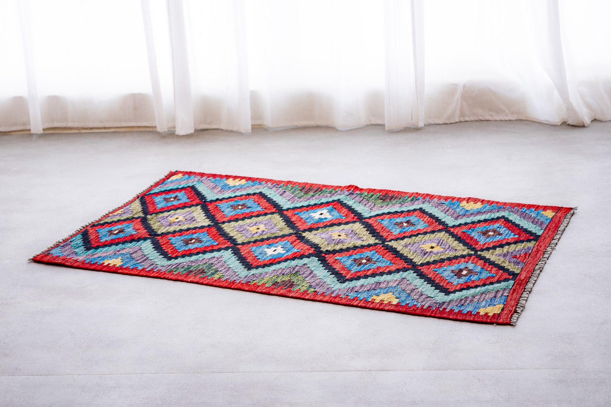 Alfombra Kilim Mai Mai 100% Lana -  79x127cm