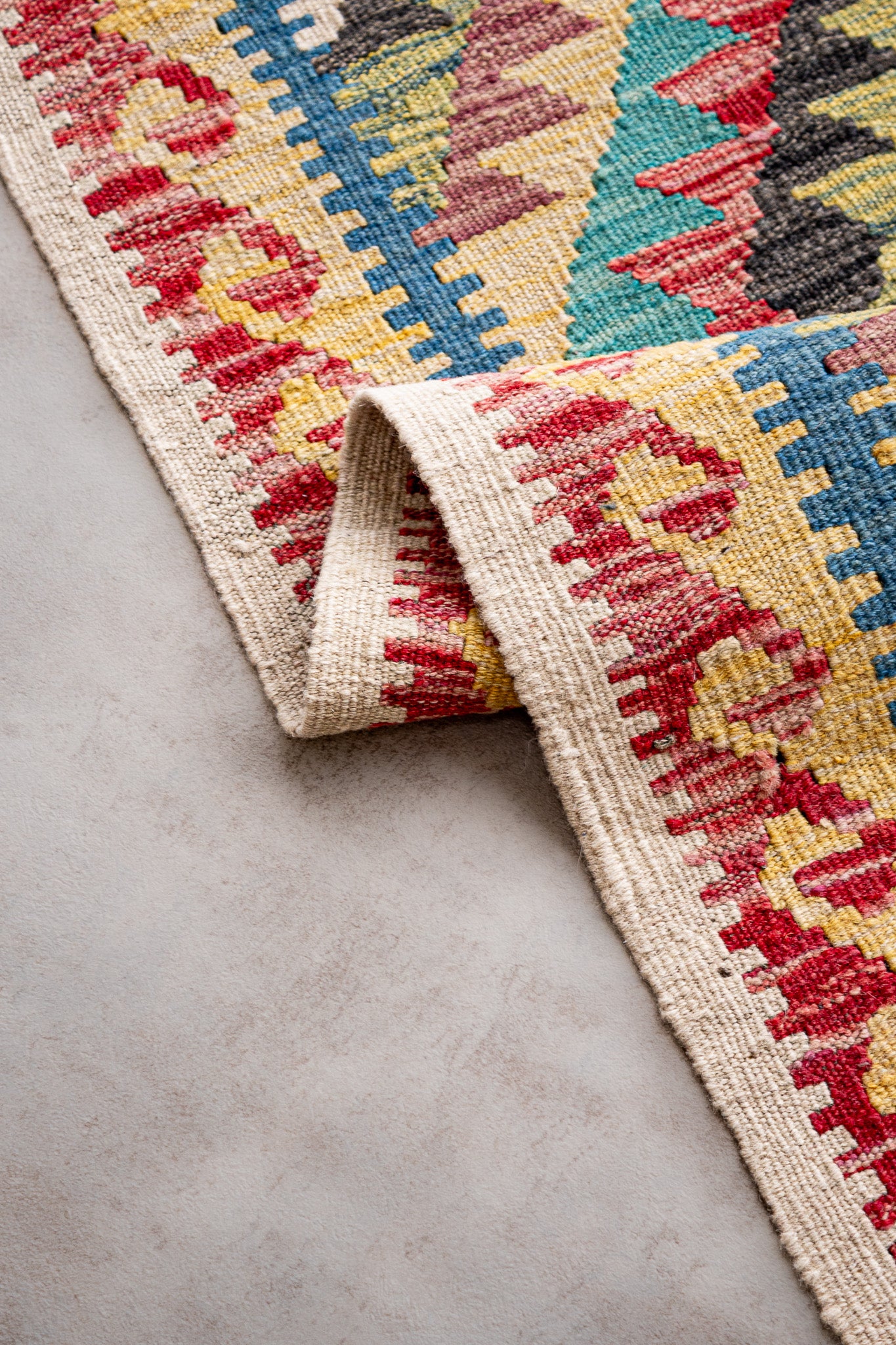Alfombra Kilim Mai Mai 100% Lana -  75x114cm