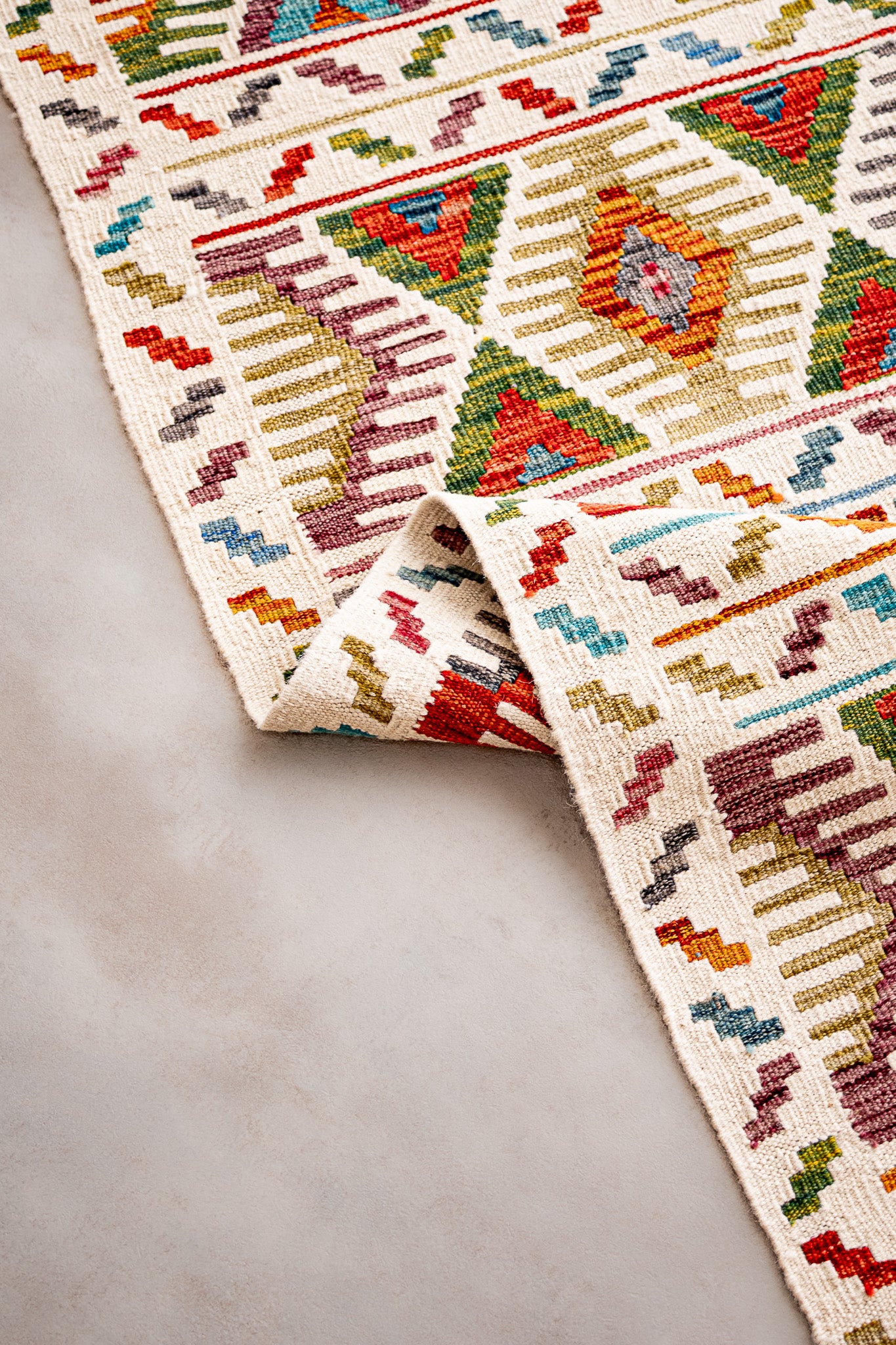 Alfombra Kilim Mai Mai 100% Lana -  148x199cm