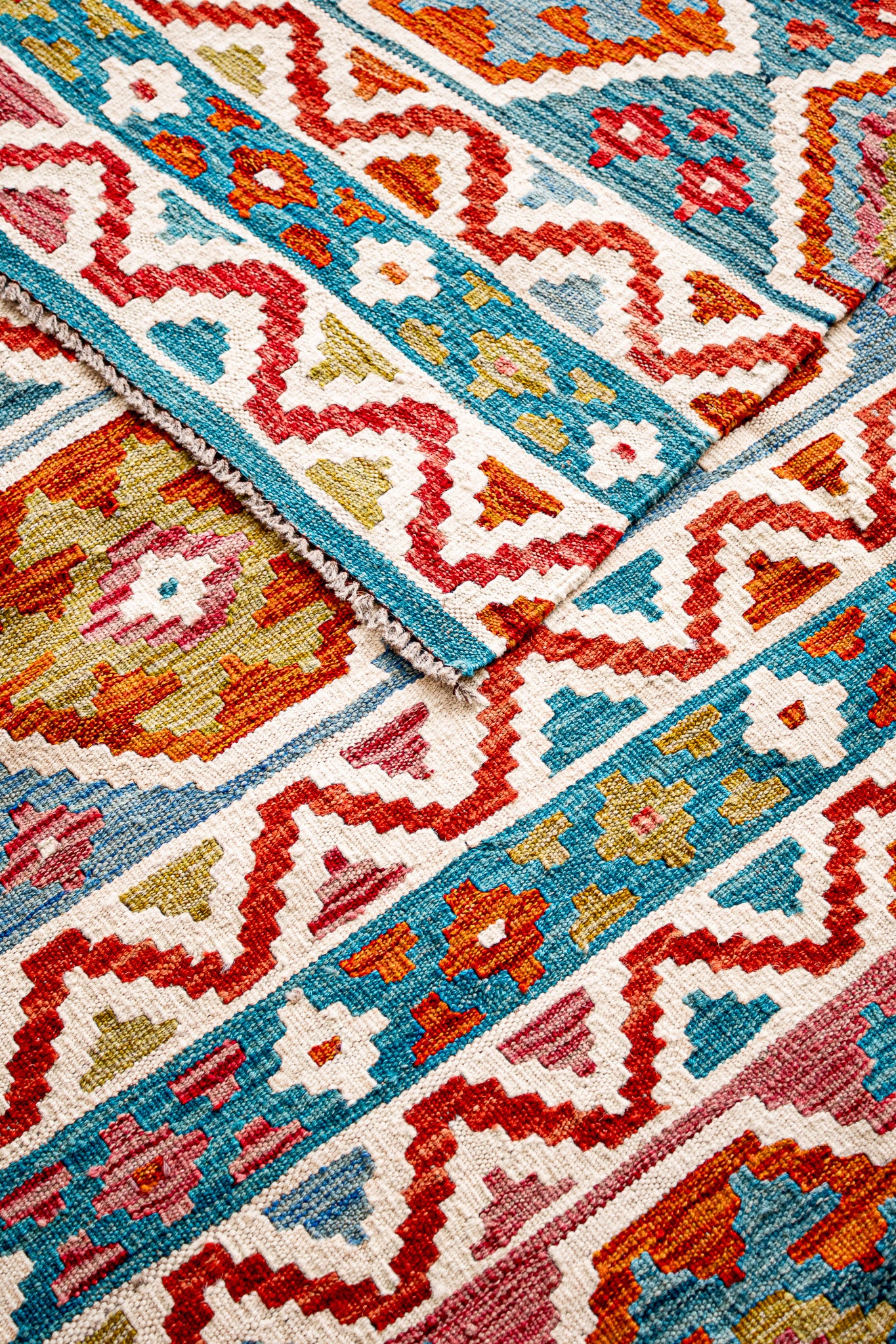 Alfombra Kilim Mai Mai 100% Lana -  154x206cm