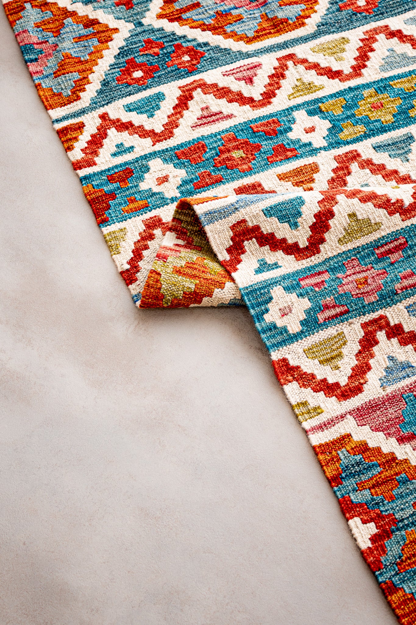 Alfombra Kilim Mai Mai 100% Lana -  154x206cm