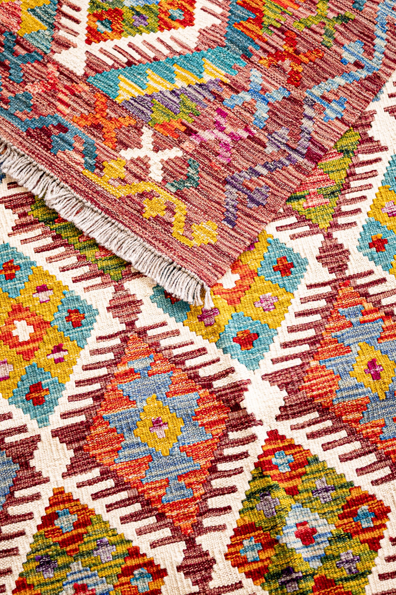 Teppich Kelim Mai Mai - 100 % Wolle - 123x188cm